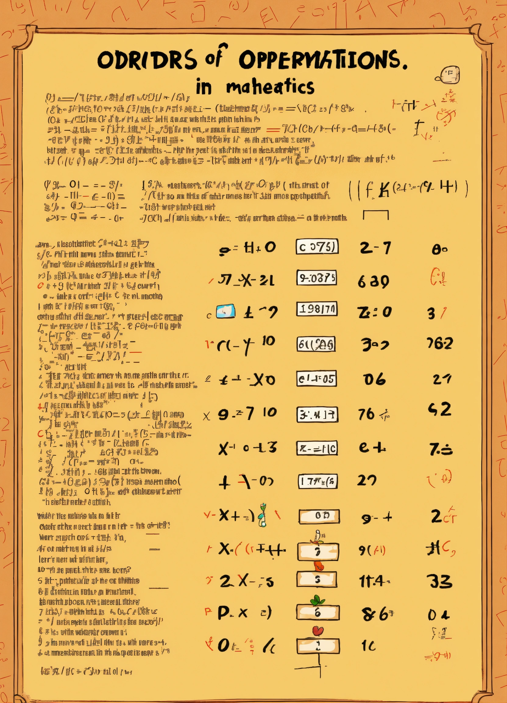 Lexica - Order of operations in mathematics, CUTE style