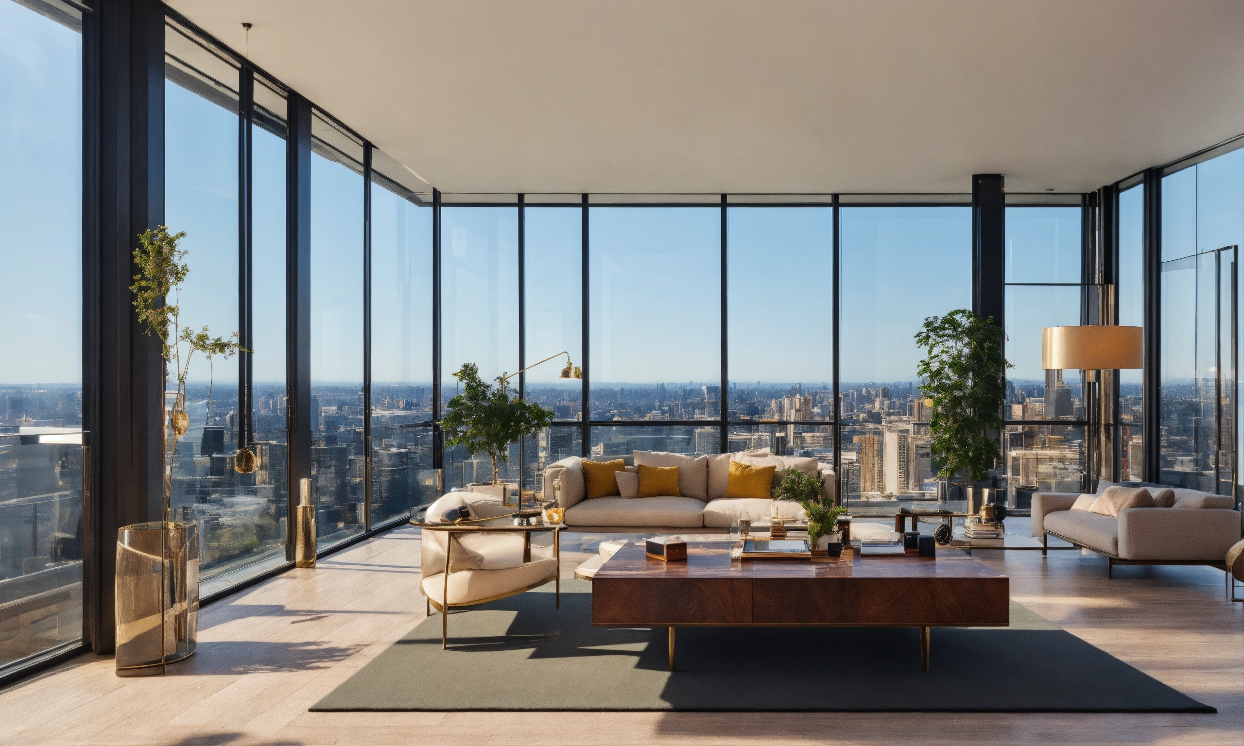 Lexica - Image of a female property manager inspecting a luxury penthouse