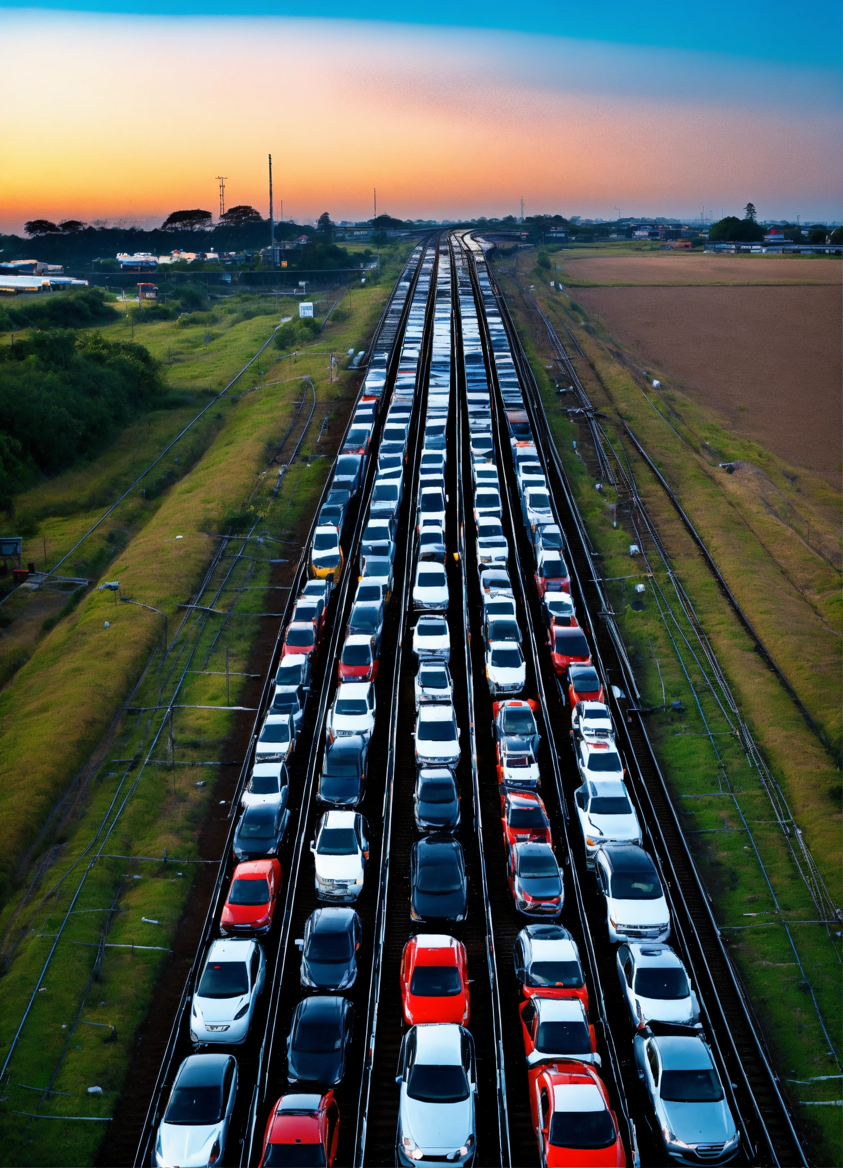 Lexica - Car on car up to 10 cars on rail track