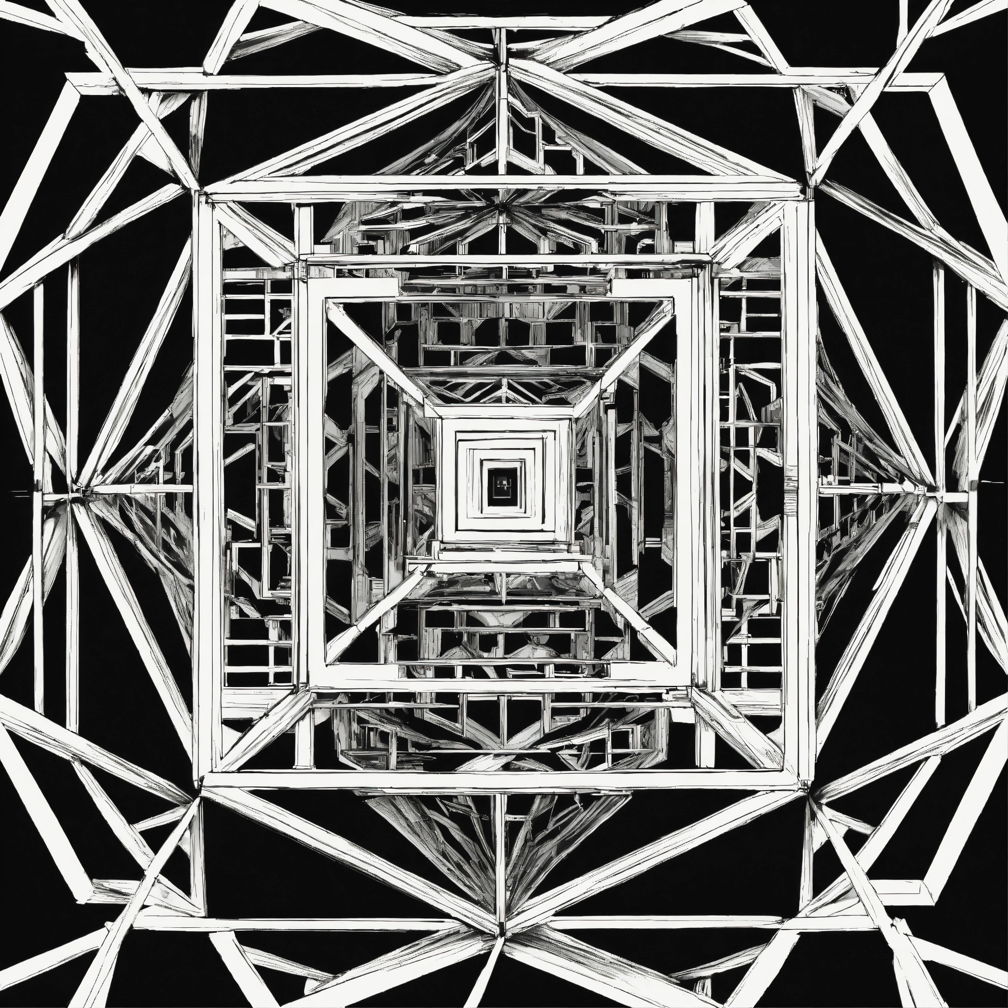 Lexica - Taoist tesseract body fractal three point perspective ...