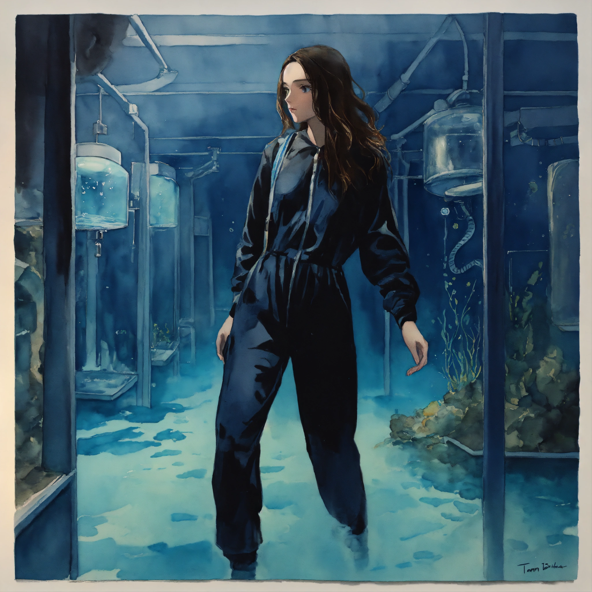 Lexica - Full body Illustration of a woman, young, 18 years old ...