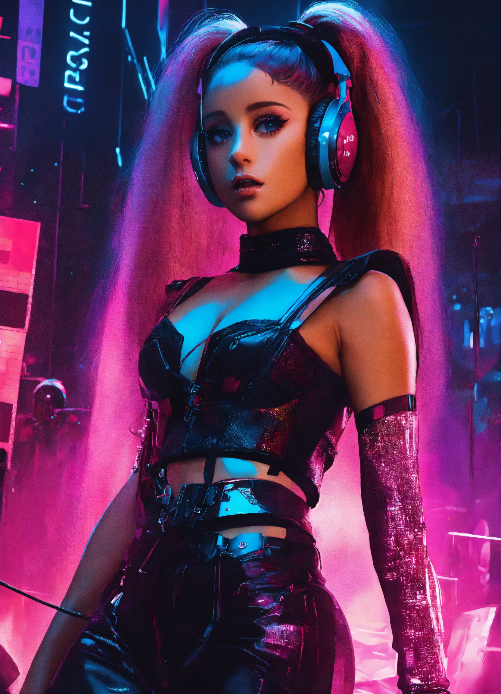 Lexica - Singer Ariana Grande gives a concert in the aesthetics of ...