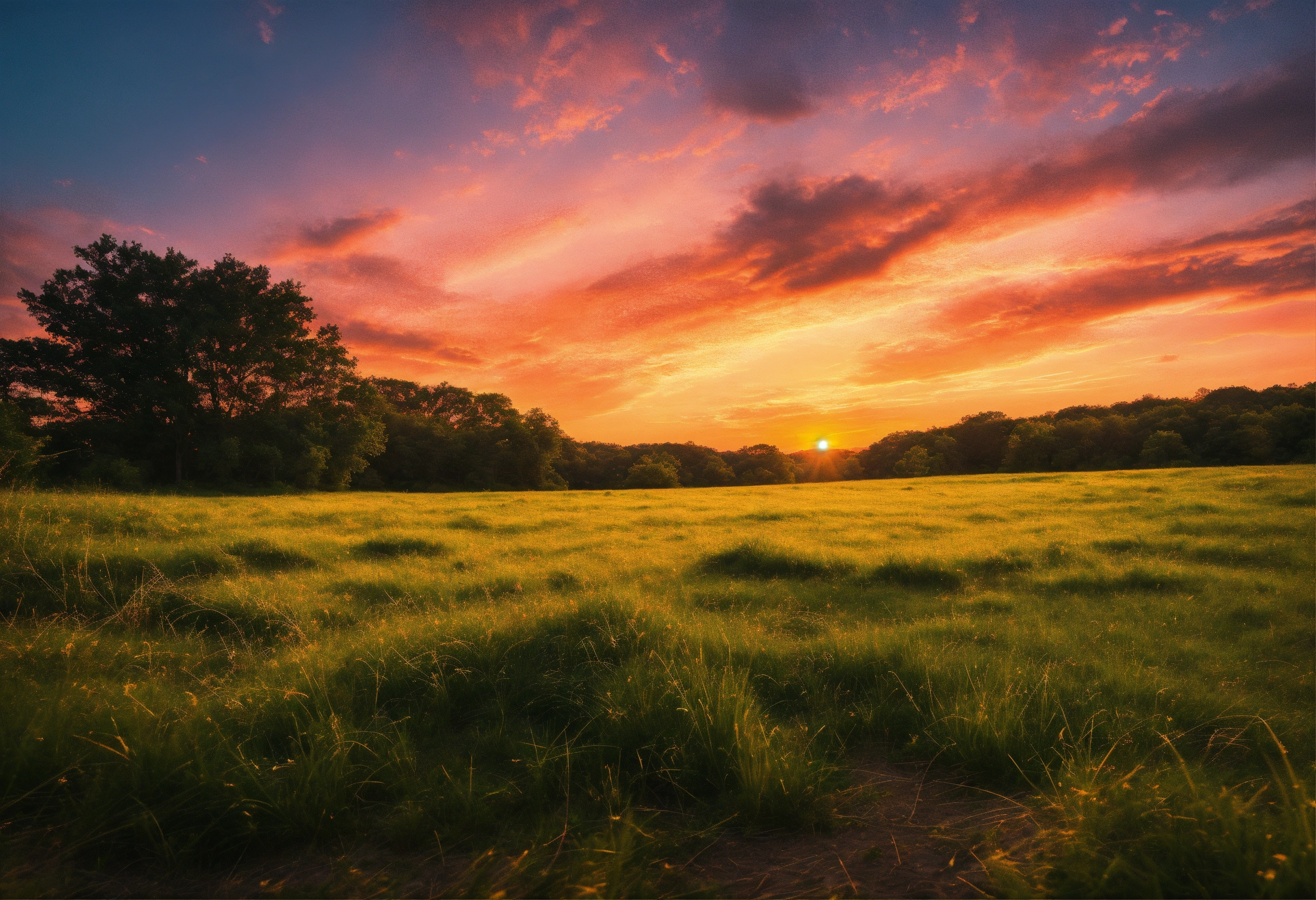 Lexica - Point of view from the ground of a grassy pasture landscape at ...