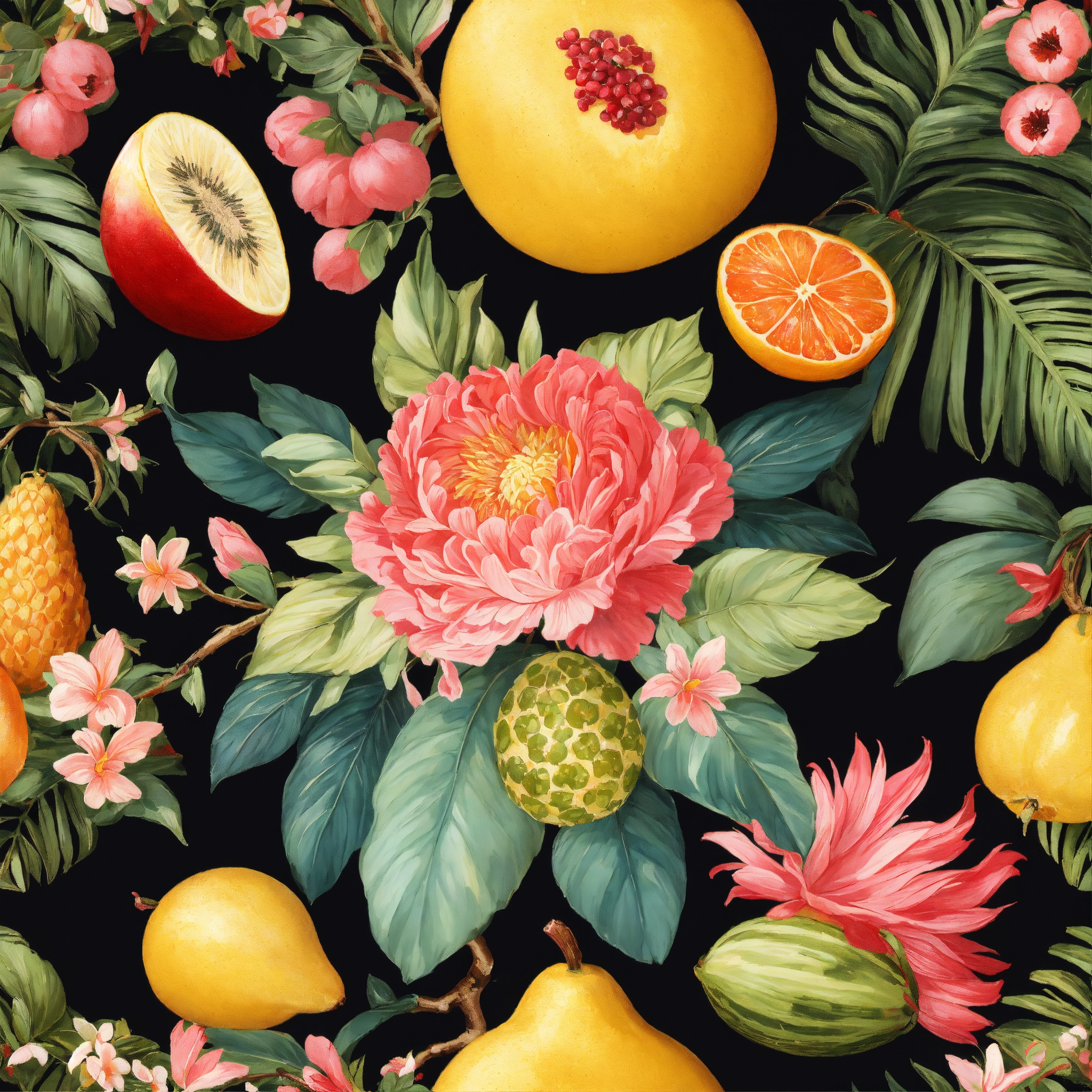 Lexica - Create a tile seamless repeating of a stylistic Rococo ...