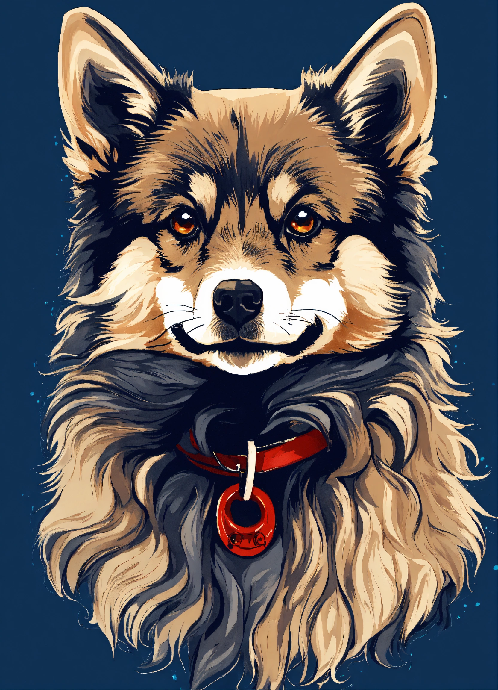 Lexica - Logo shadowblue pomsky