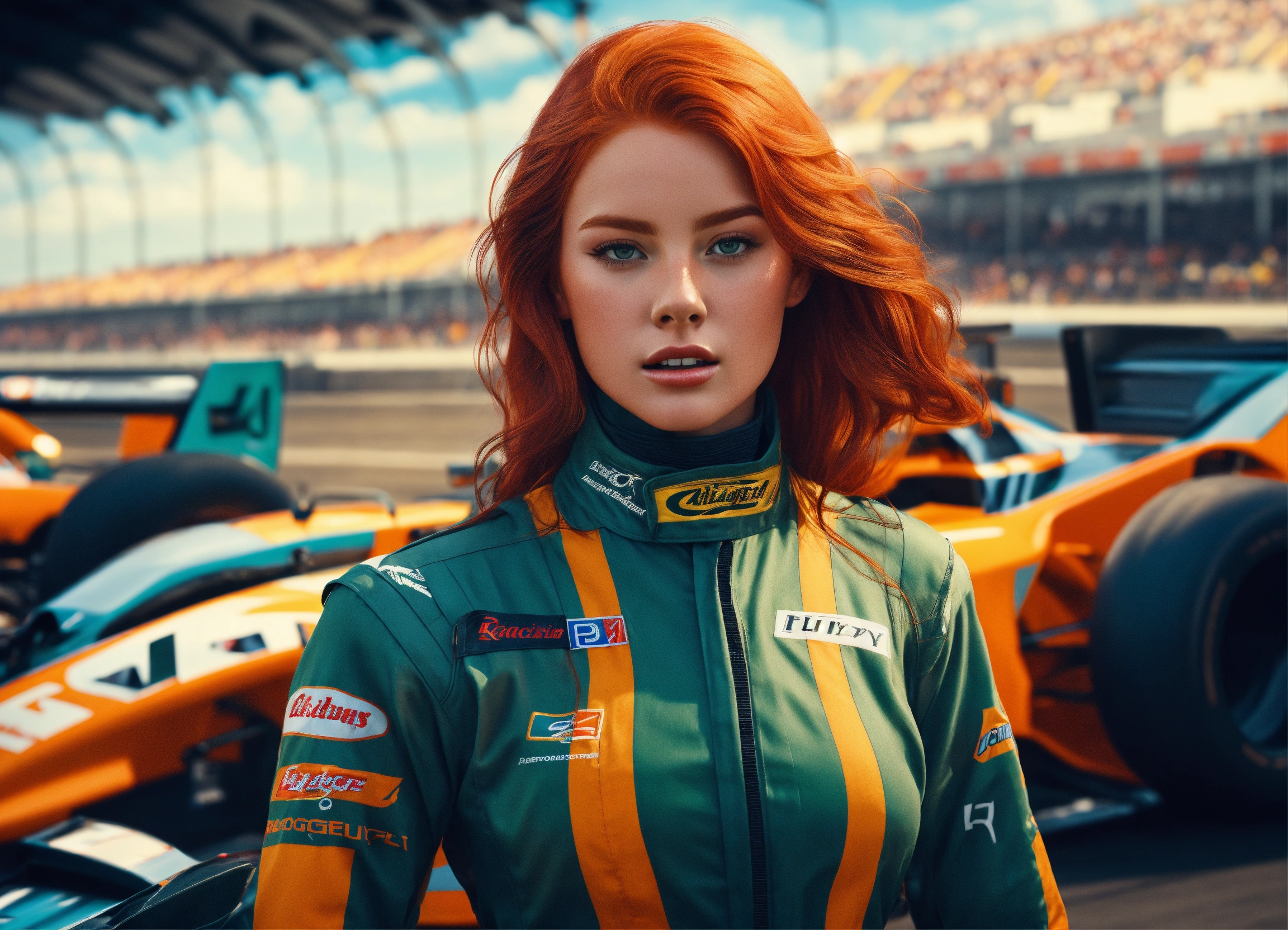 Lexica - Digital art and photorealistic picture of a Gorgeous redhead ...