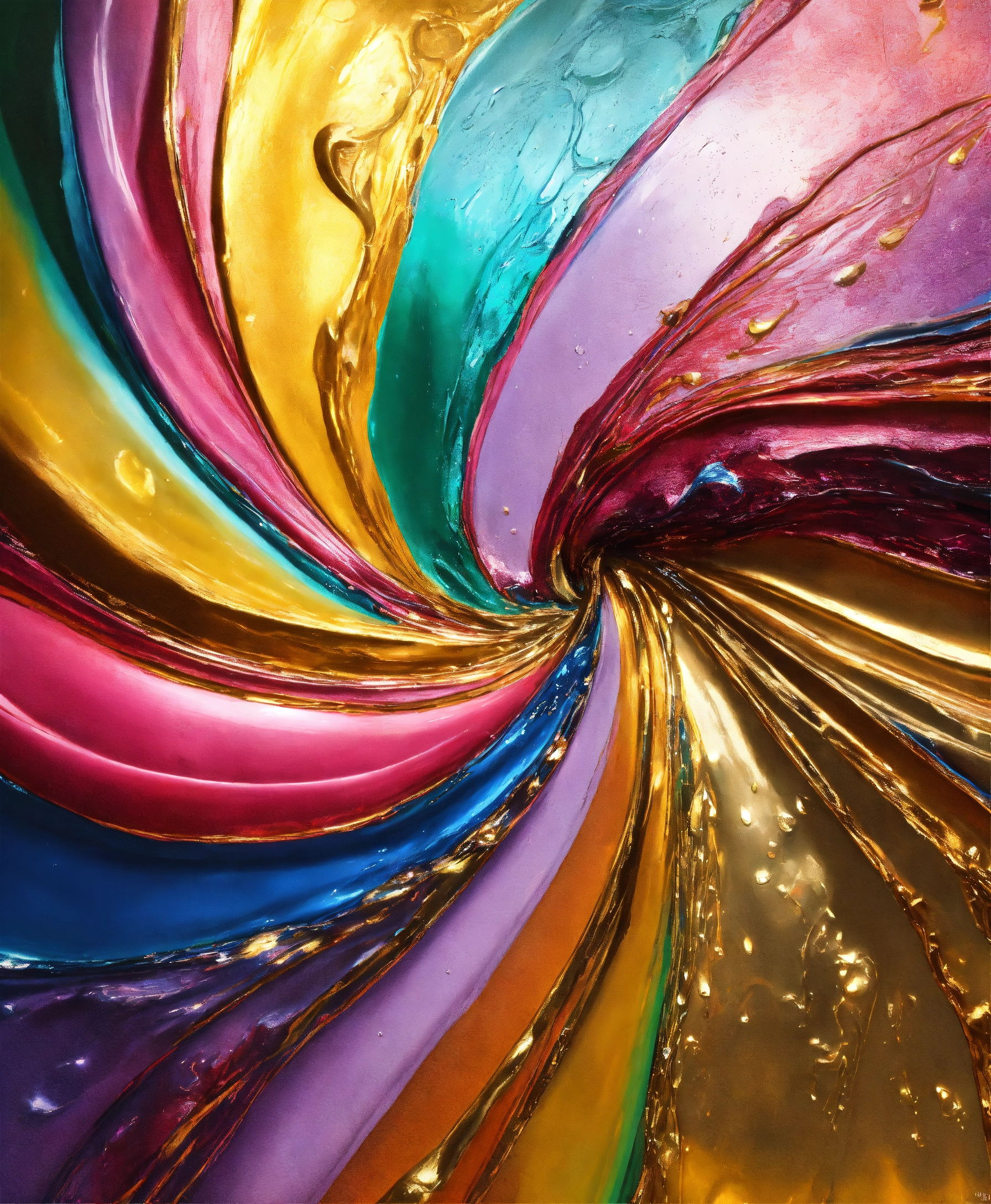 Lexica - Colorful abstract painting oil and water complex complicated ...