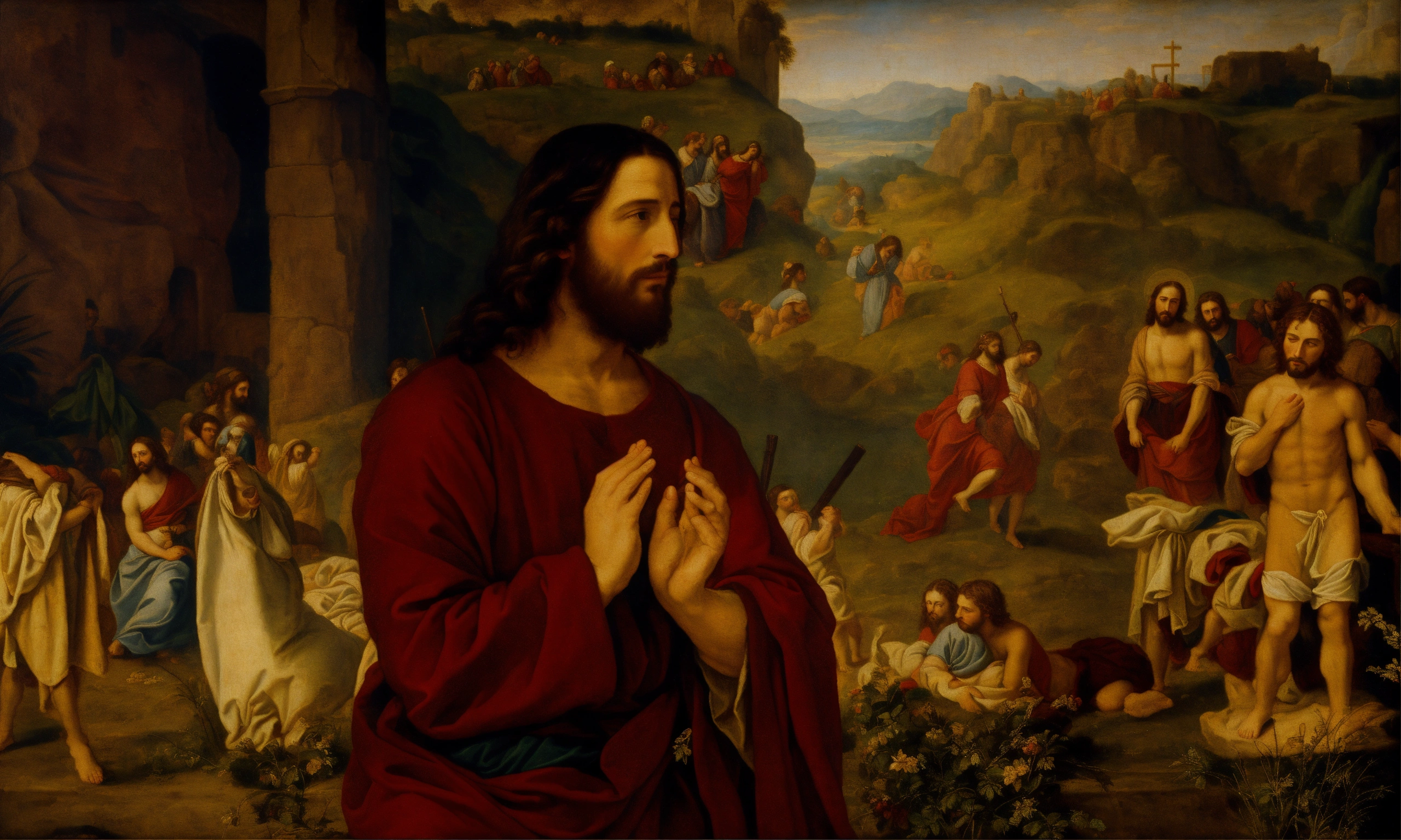Lexica - Renaissance oil painting of jesus christ