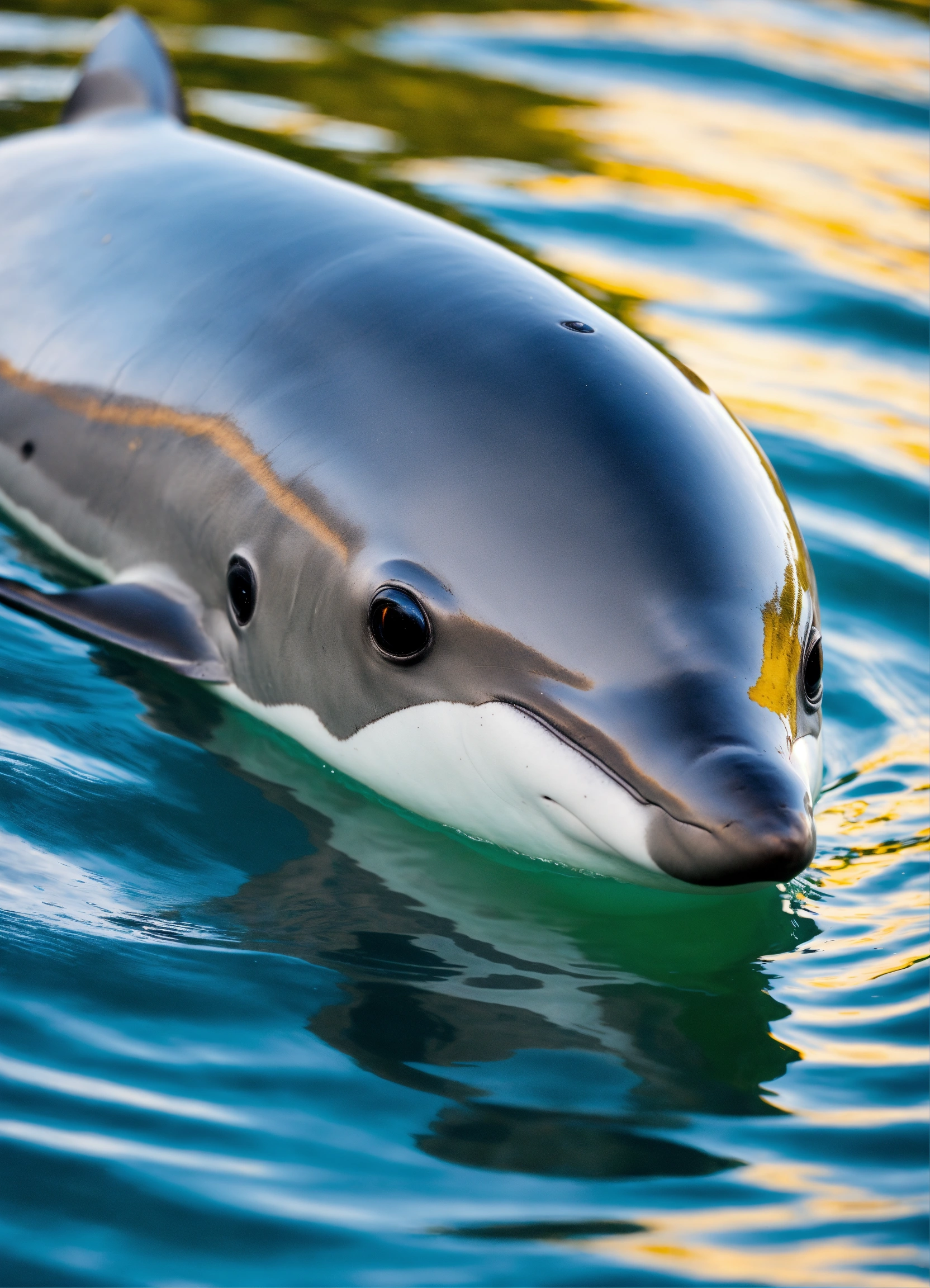 Lexica - A real tiny gray porpoise, endangered species, cetacean or ...