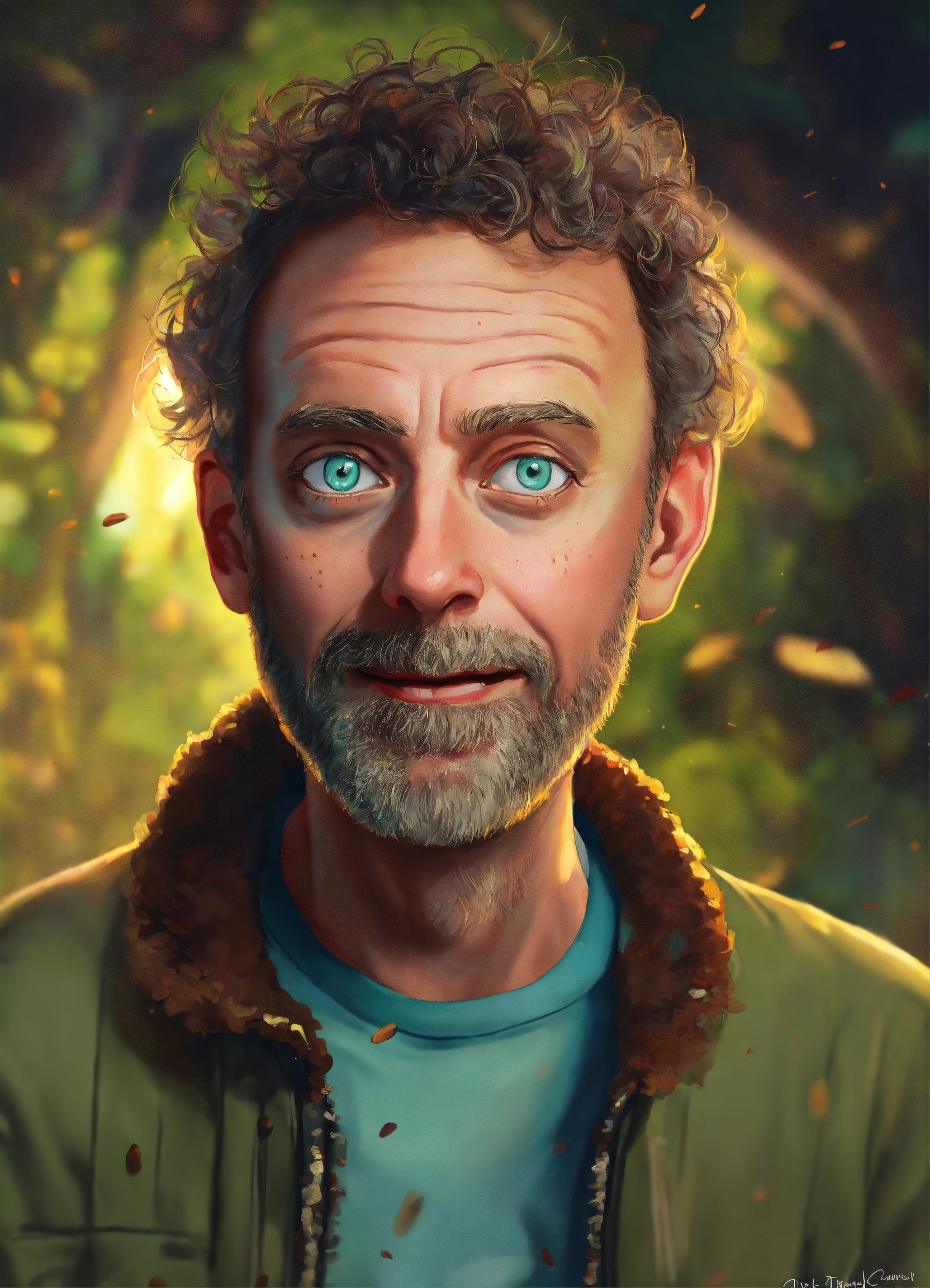 Lexica - Rick from the Rick and Morty series in the style of a ...