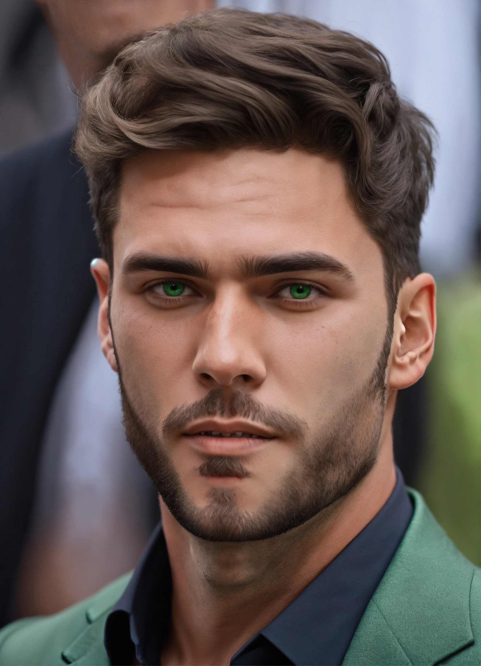 Lexica - A handsome brutal man with a scar across his entire face with ...