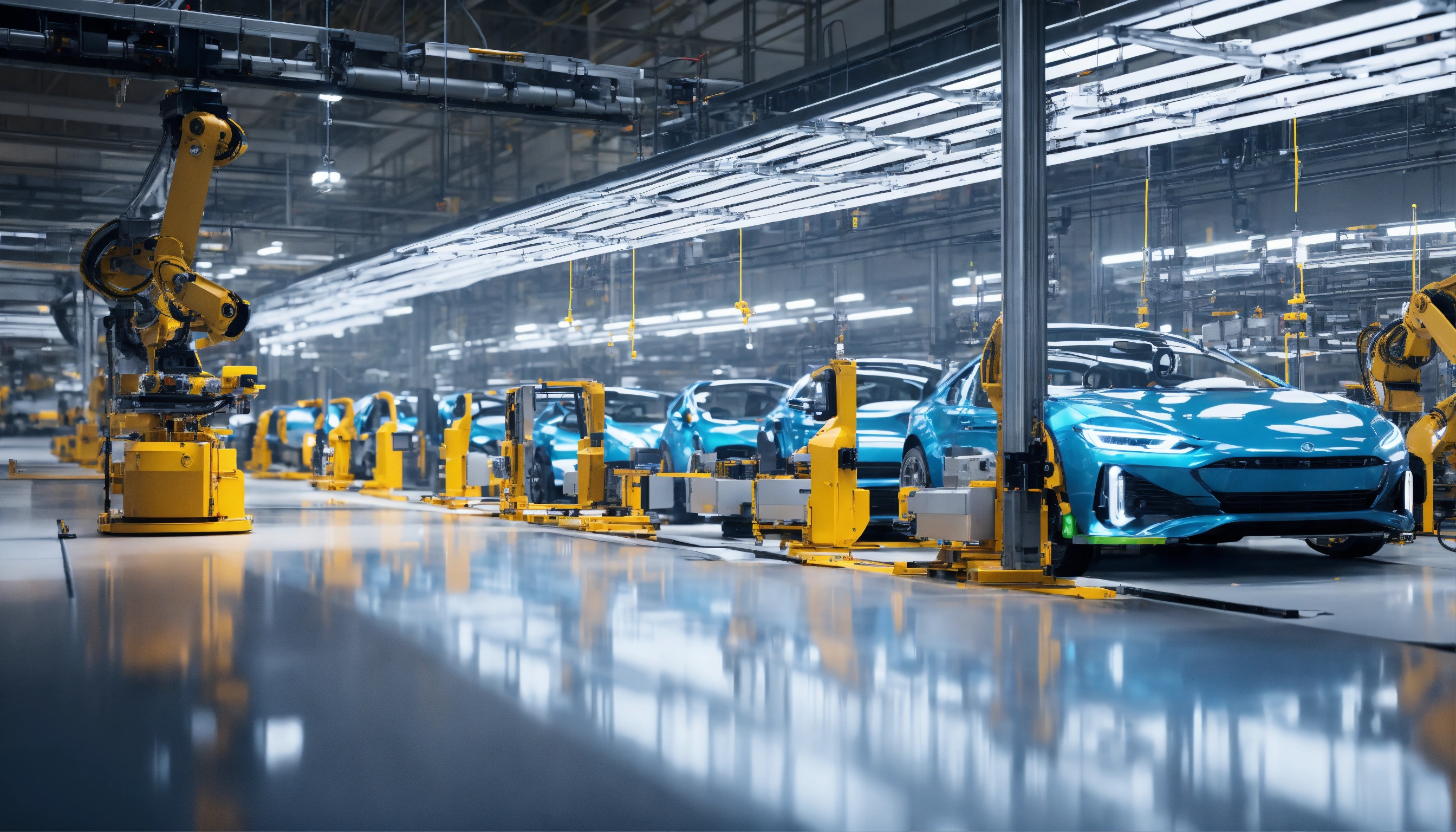 Lexica - Automobile assembly line in perspective, robotics in car ...