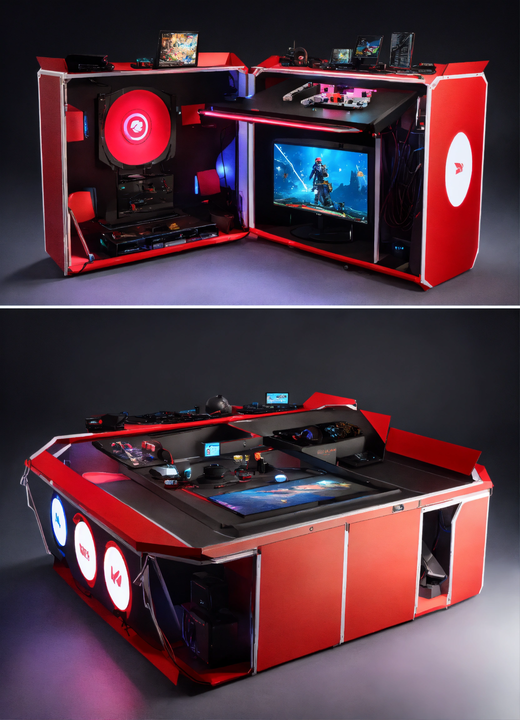 Lexica - A portable modular gaming station designed with lighting games ...