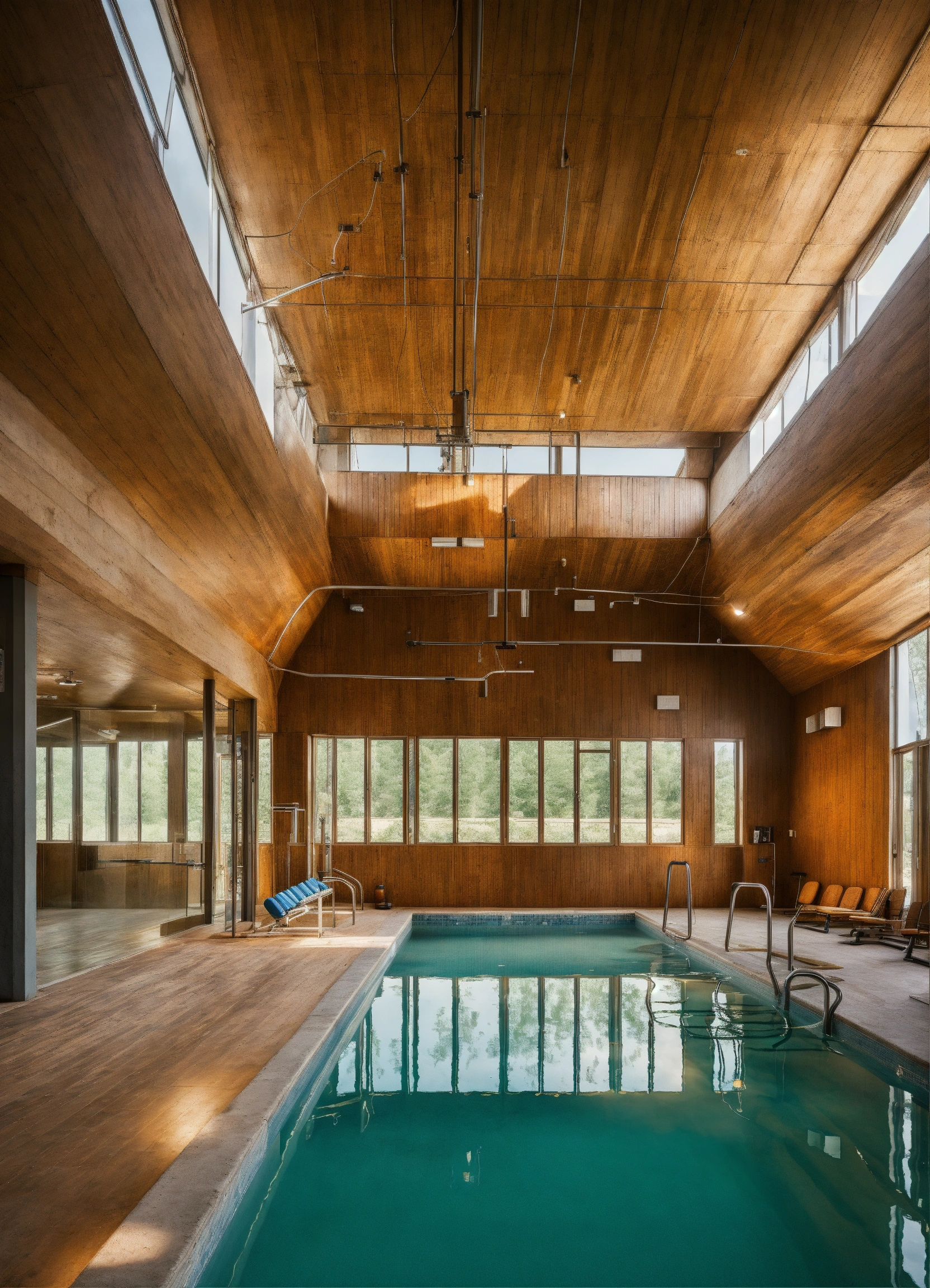 Lexica - Fitness, gym, swimming pool, avangard, interior, cozy, wood ...