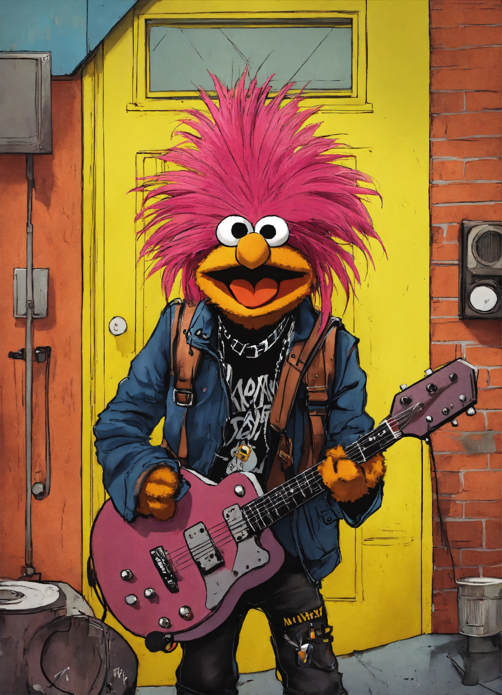Lexica - Punk cartoon muppet