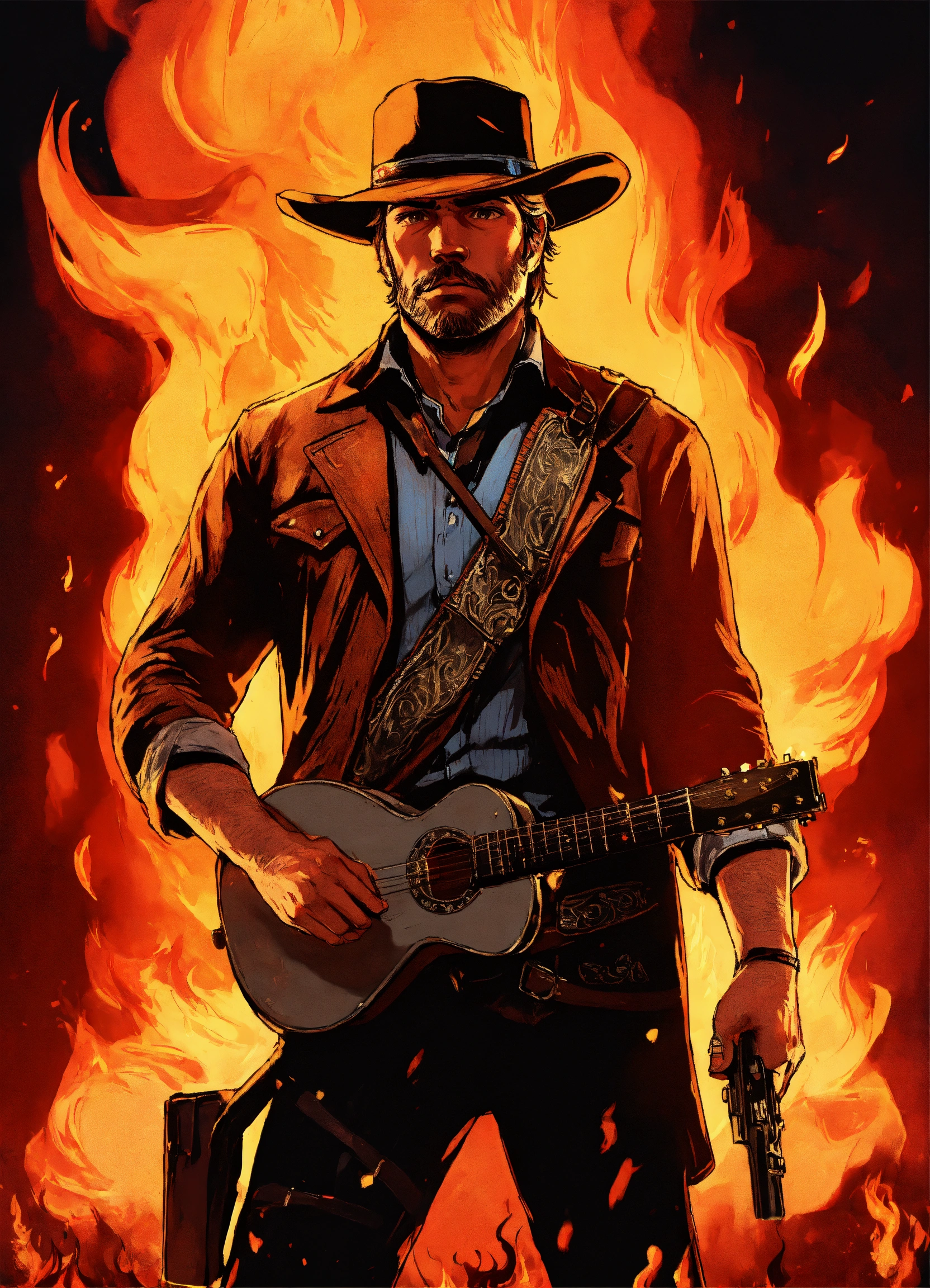 Lexica - Detailed illustration of Arthur Morgan from Red Dead ...