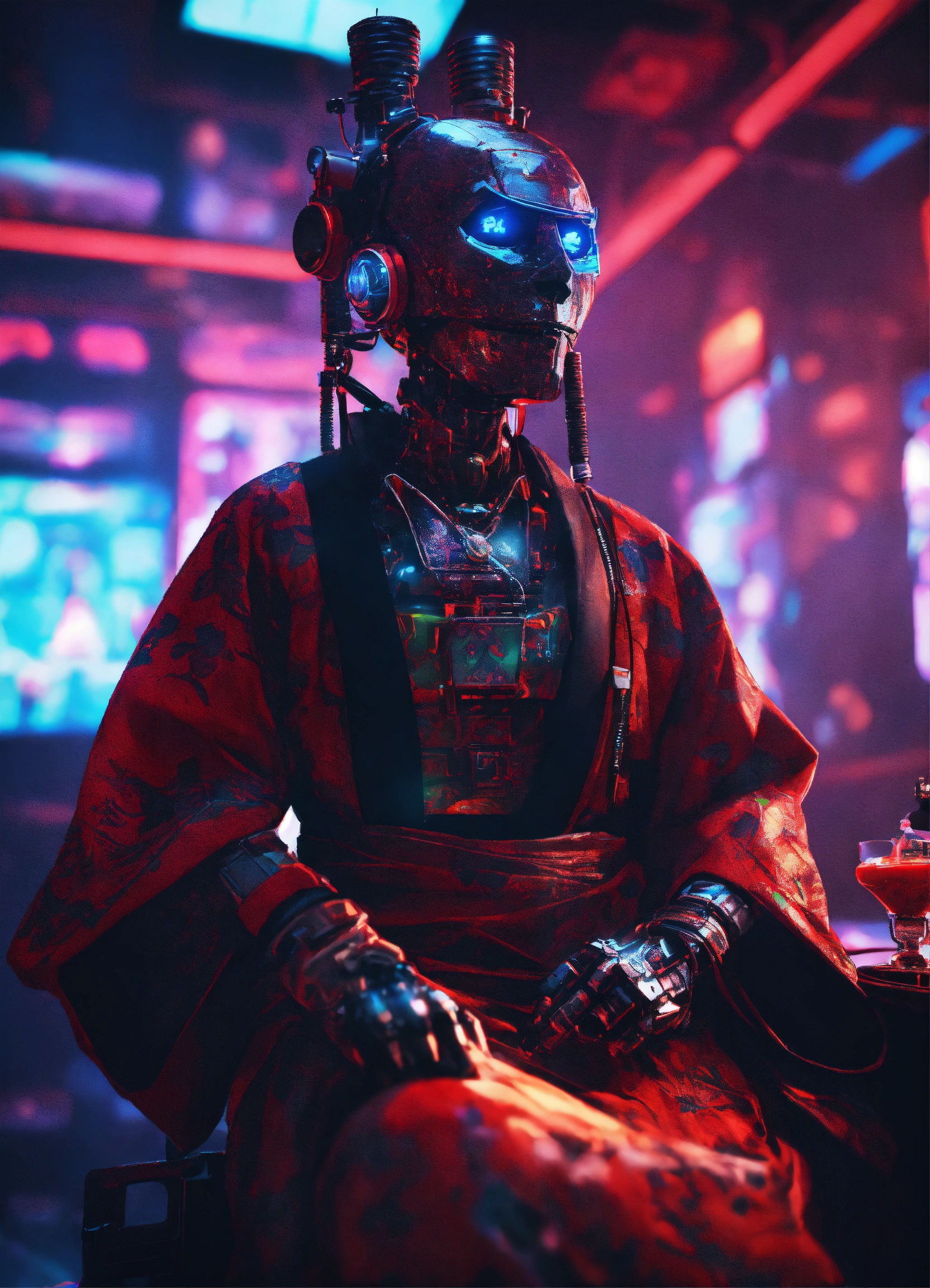 Lexica - Dark aesthetic, a realistic grunge ugly robot cyborg whit ...