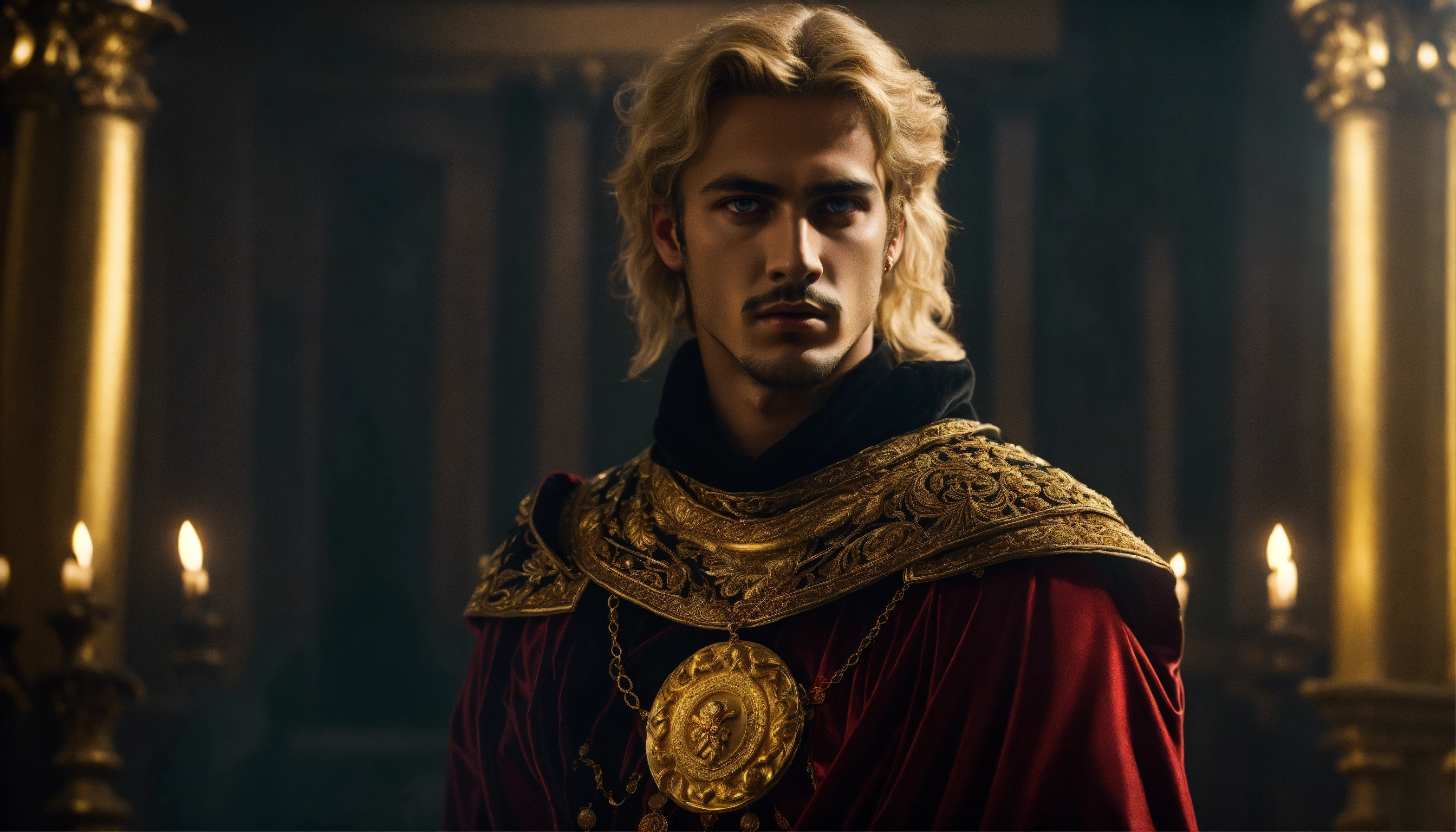 Lexica - Dark, mysterious and dramatic portrait of a young handsome ...