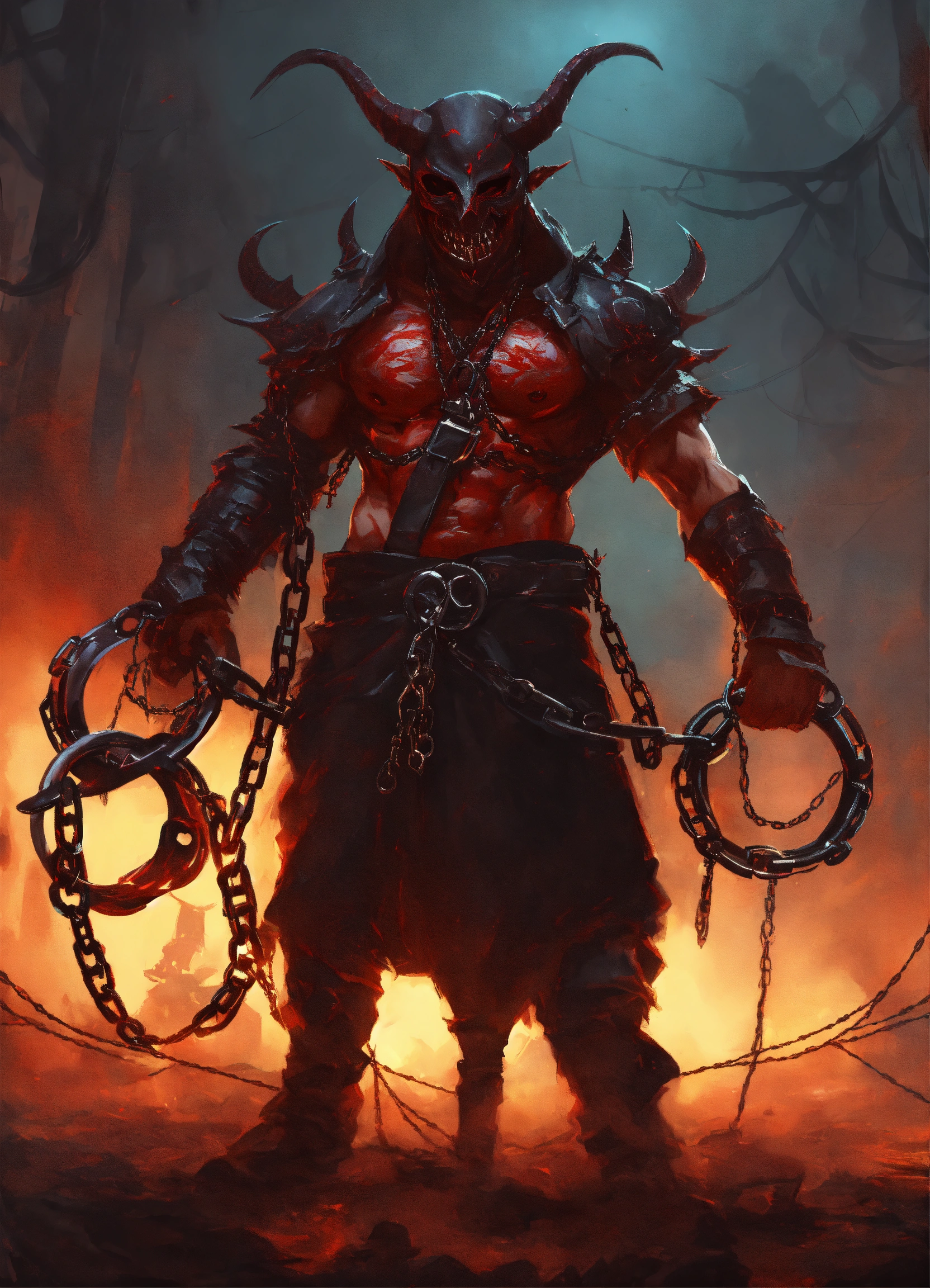 Lexica A demon that wears an executioners mask, has long chains with