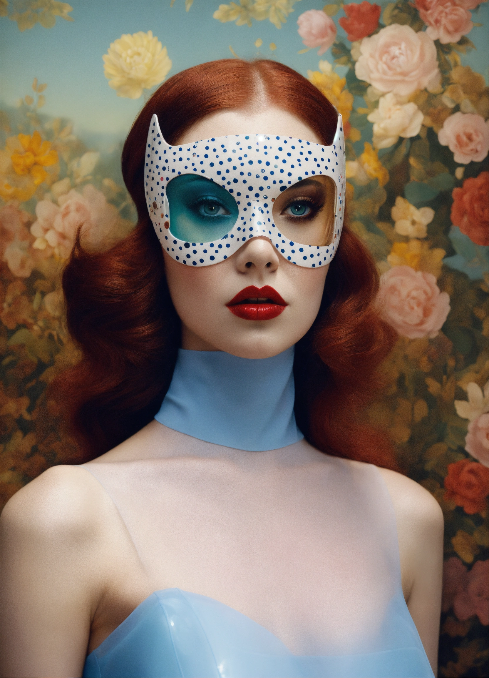 Lexica Front portrait Photography, transparent plexiglass printed