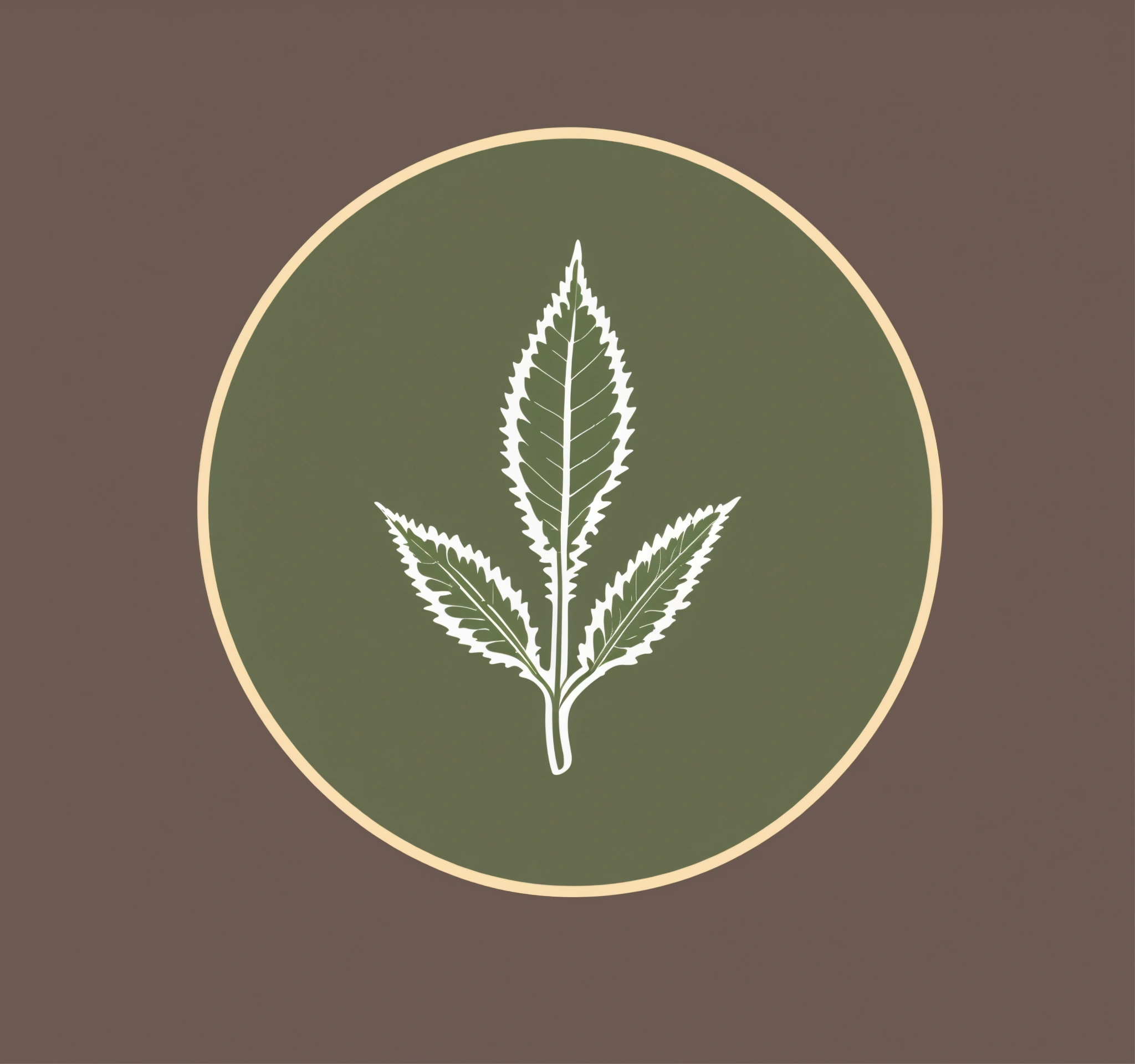 Lexica - Simple nettle plant in the middle vector icon