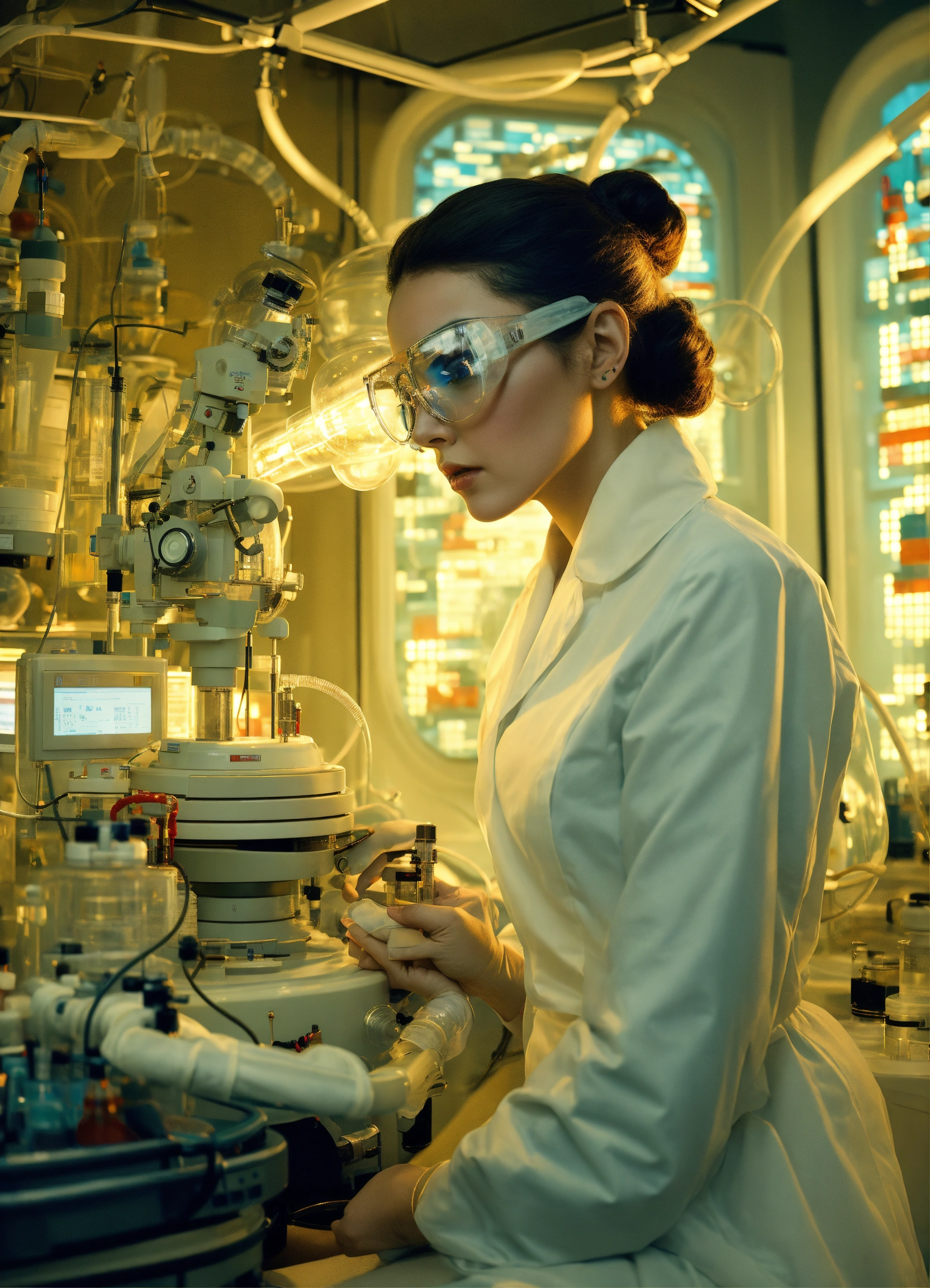 Lexica Photography In A Futuristic Sci Fi Laboratory 60 S Gorgeous 