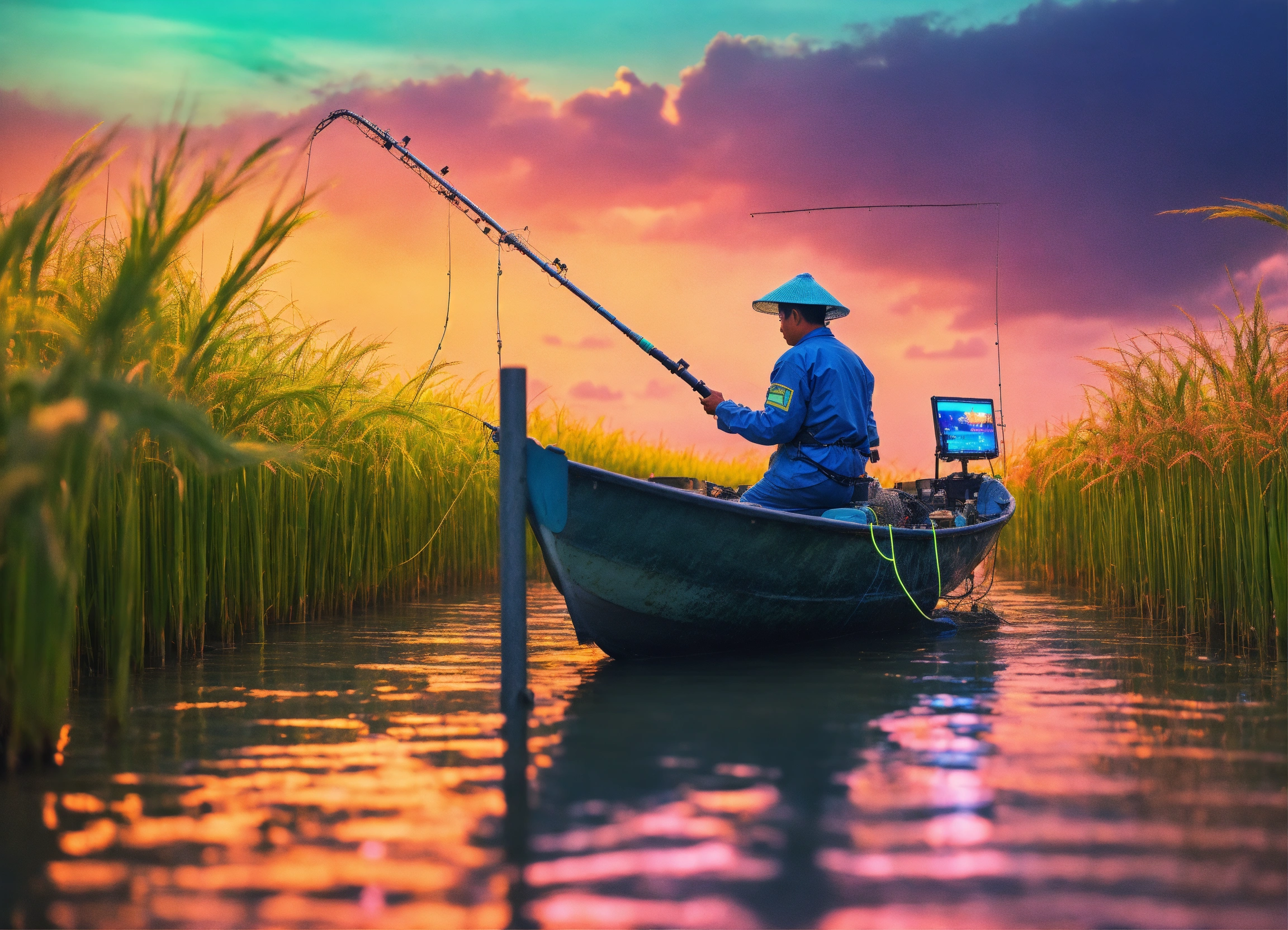 Lexica - A fisherman, fishing at sea, from a boat, and a farmer ...