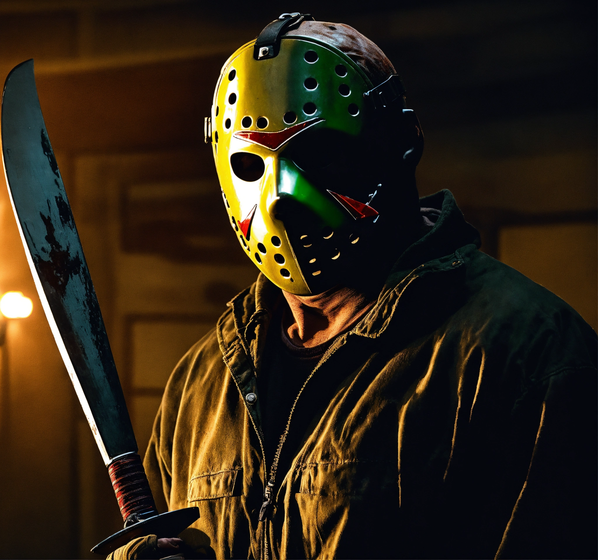 Lexica - Realistic, Cinematic Photo Of Jason Voorhees Of Friday The 13 