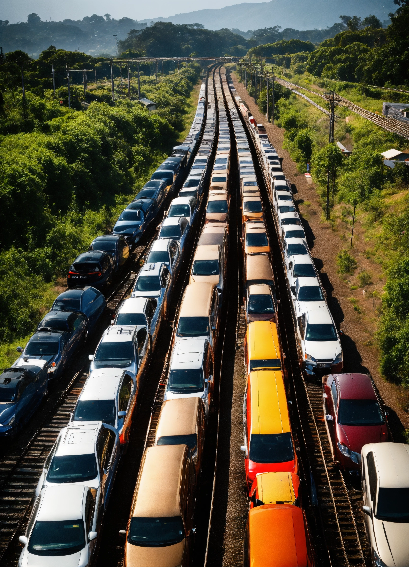 Lexica - Car on car up to 10 cars on rail track