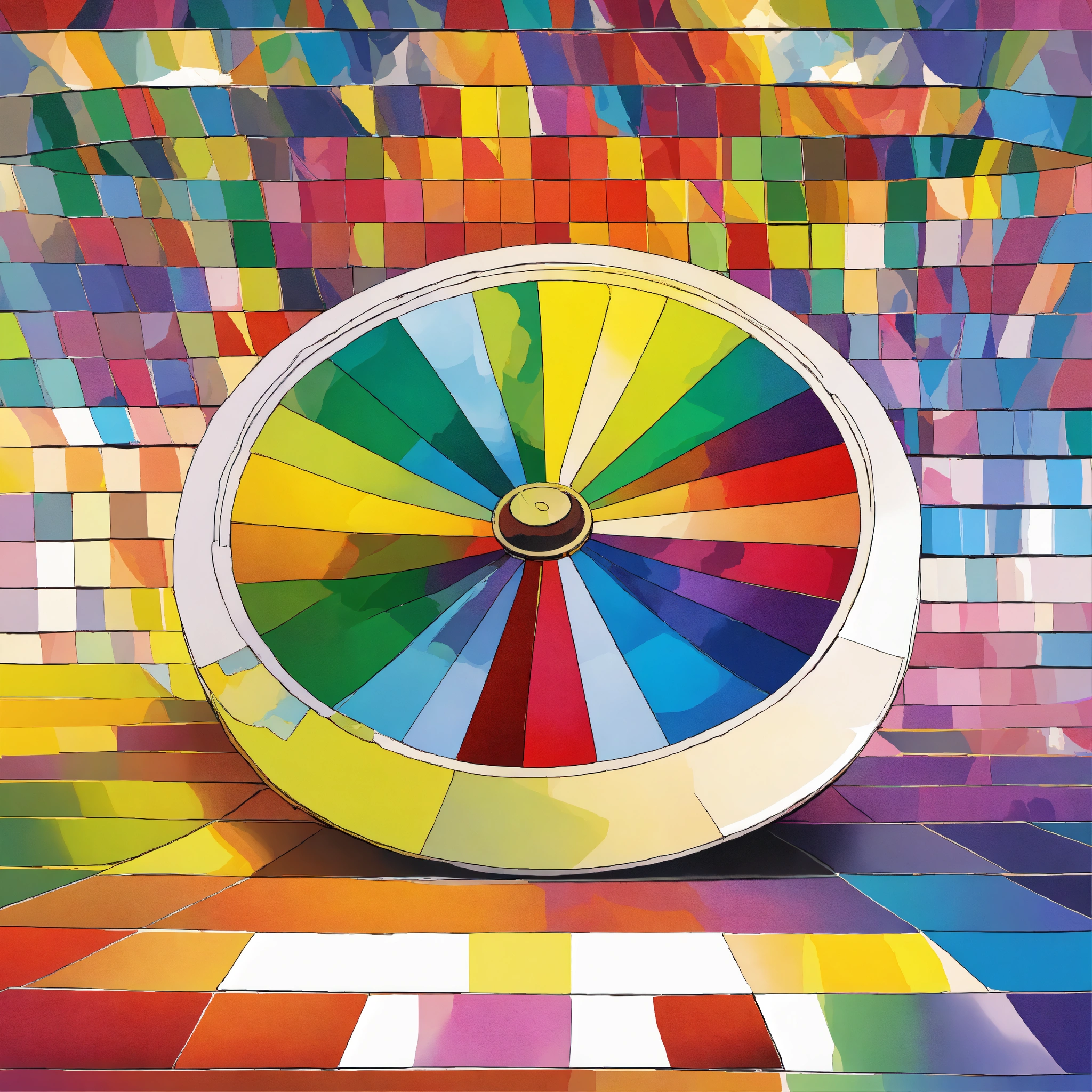 Lexica - One SIMPLE conventional color-wheel in 'white background' in ...