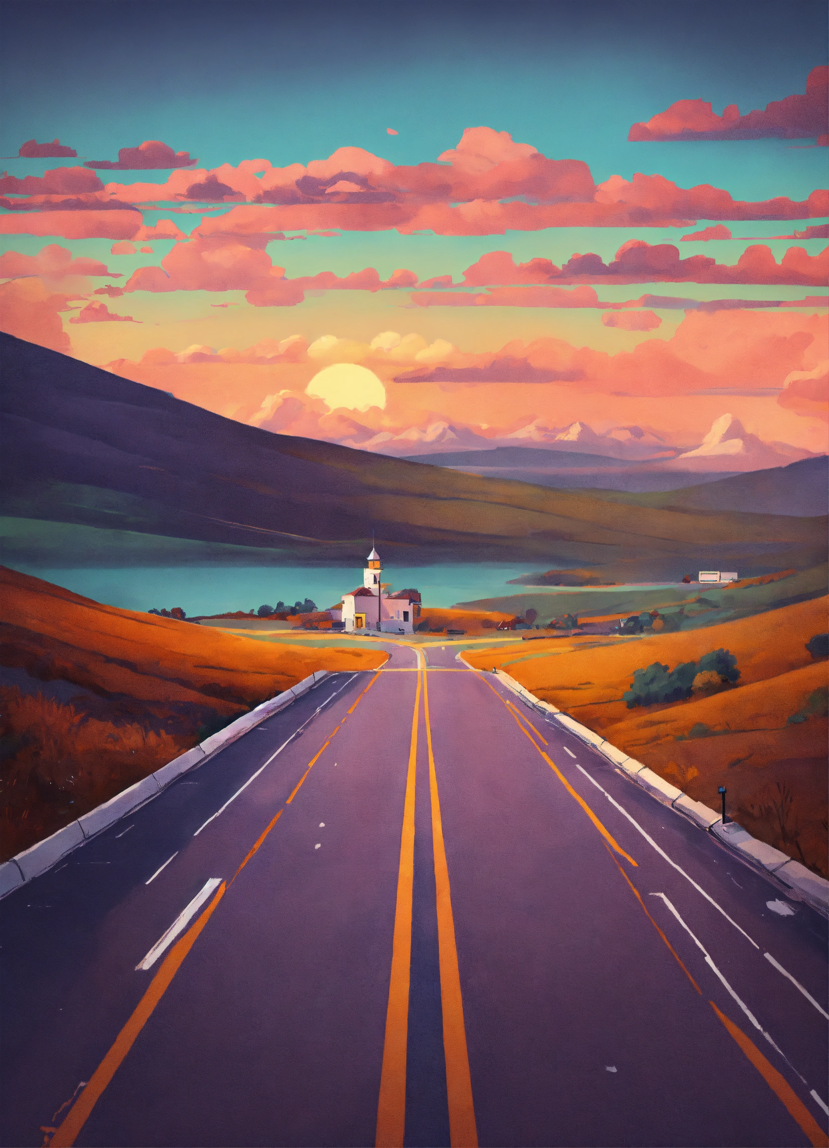 Lexica - Animated video of moving on road, or illustration video of ...