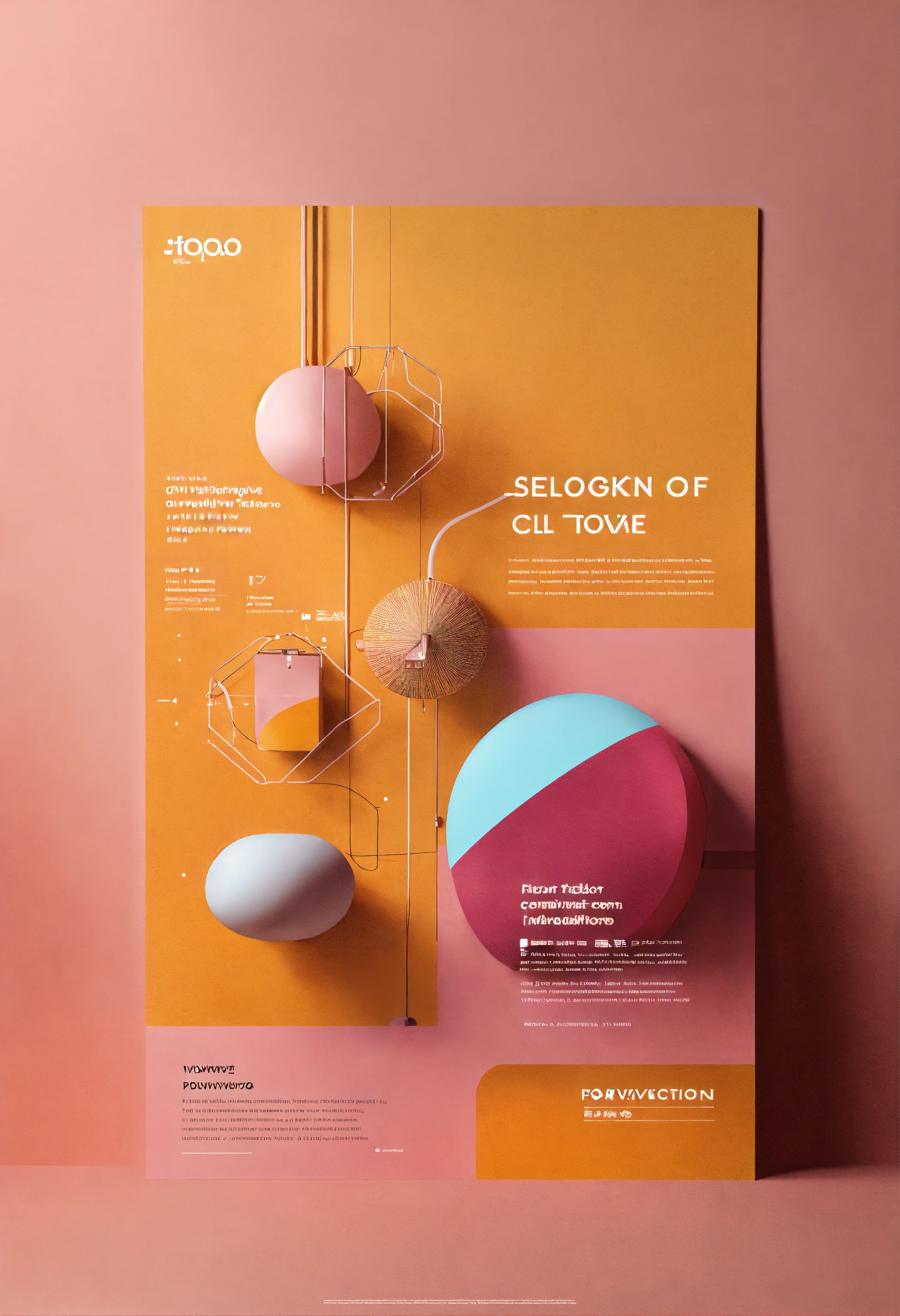 Lexica - Poster design with product information, futuristic and ...