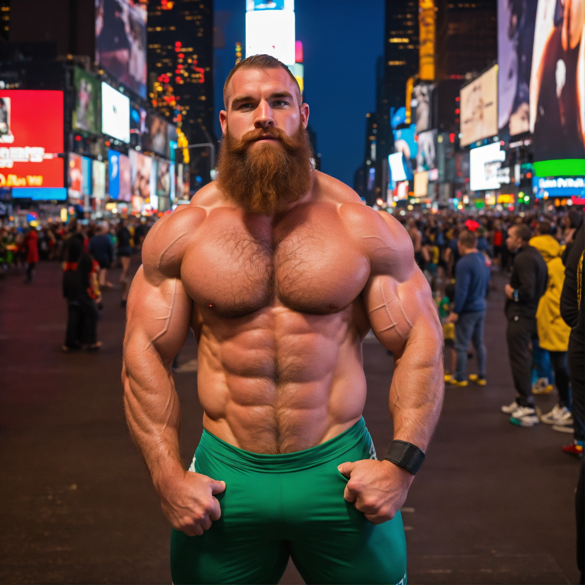 Lexica - 30-year-old hairy Irish man with big muscles, big bodybuilder ...