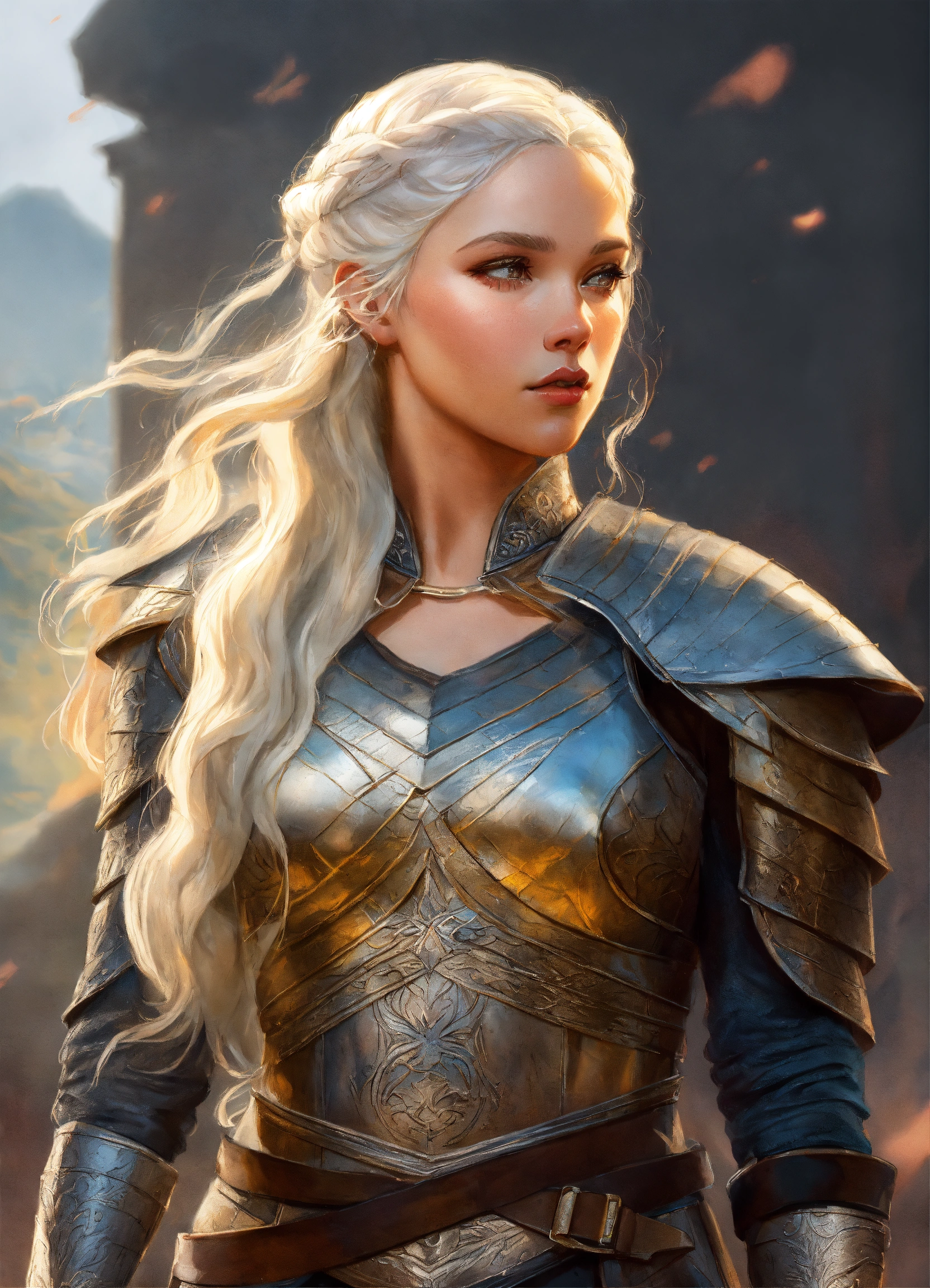 Lexica - Daenerys Targaryen, d & d, fantasy, portrait, highly detailed ...