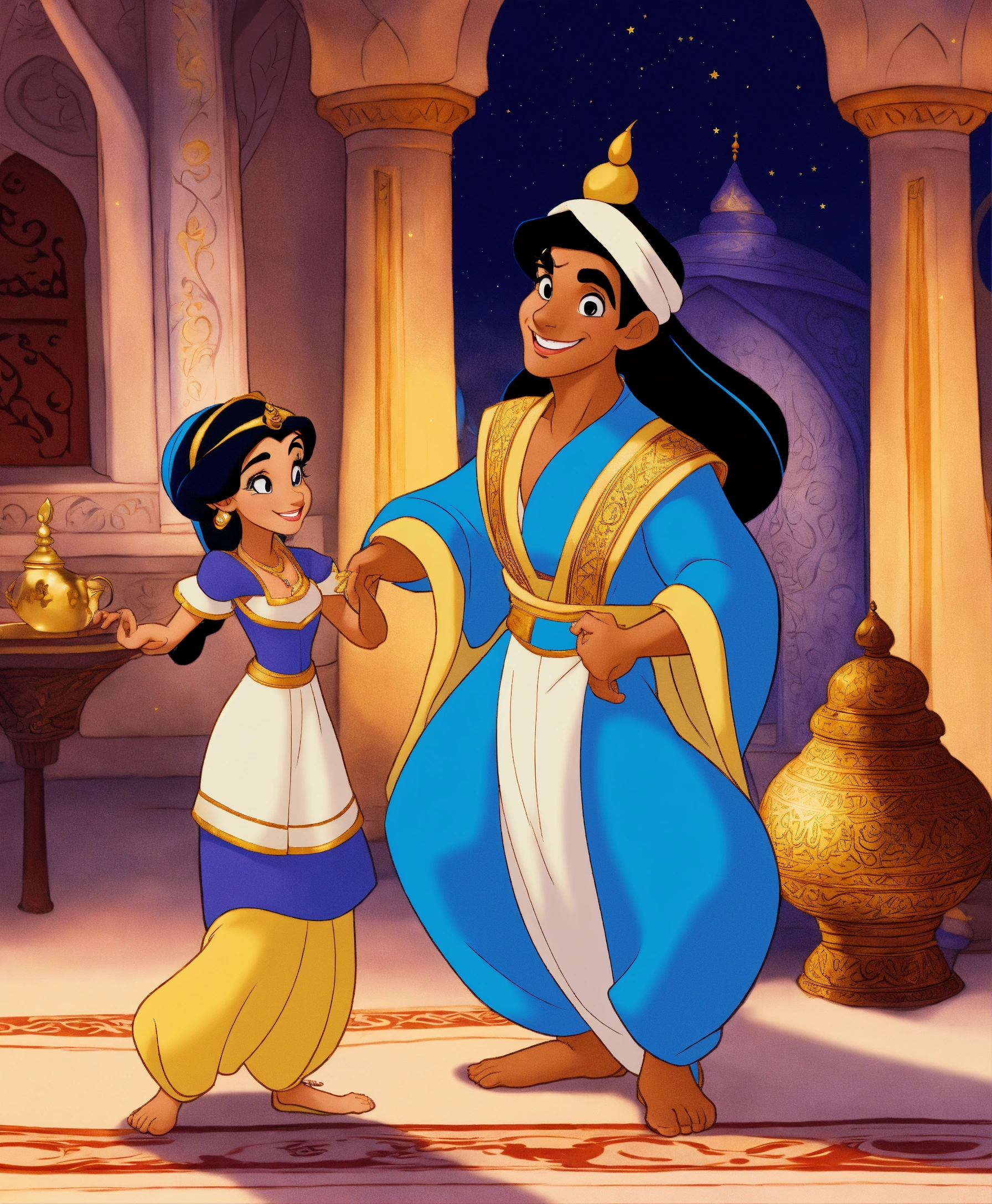 Lexica - Disney aladdin charcter cartoon ,muslim