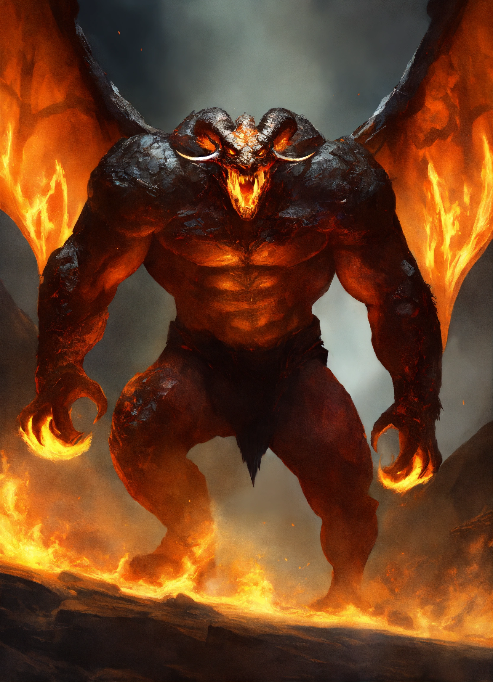 Lexica - A balrog, concept art