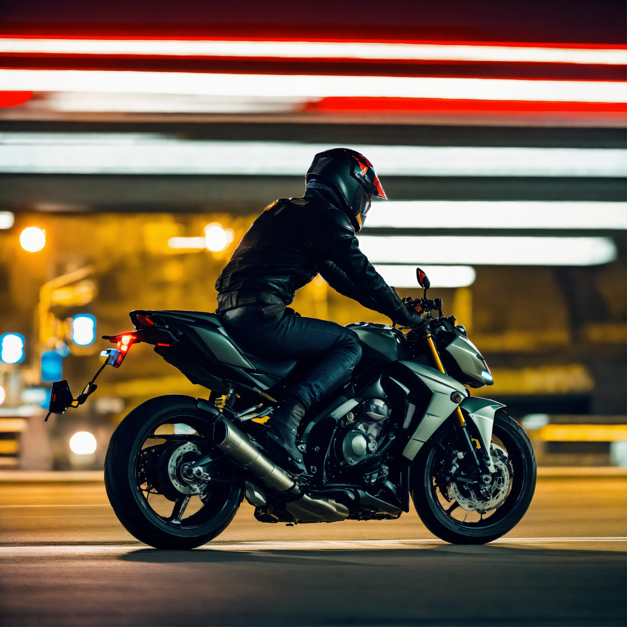 Lexica - A photo of a motorcycle rider wearing a helmet. The rider is ...