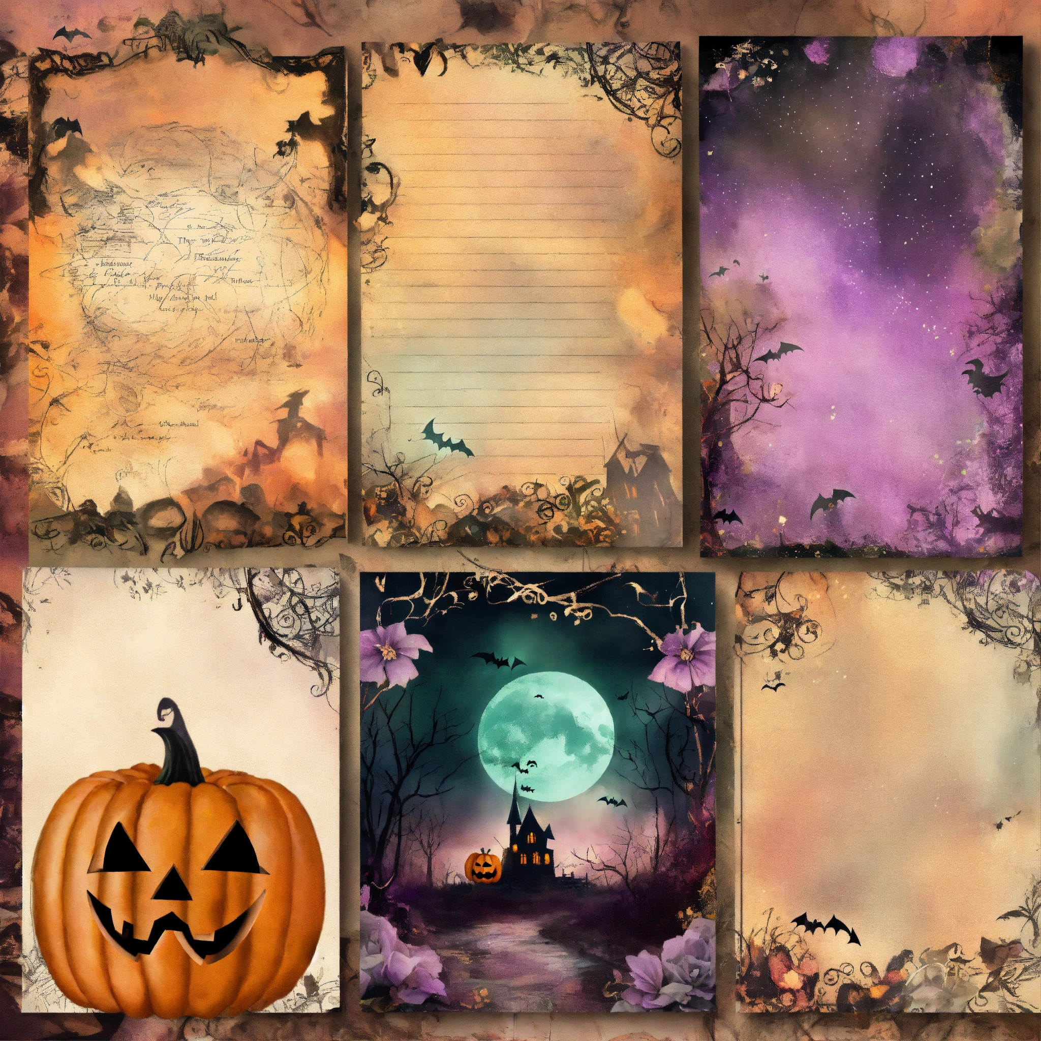 Lexica - Shabby chic dreamy mist pastel junk journals halloween spooky ...