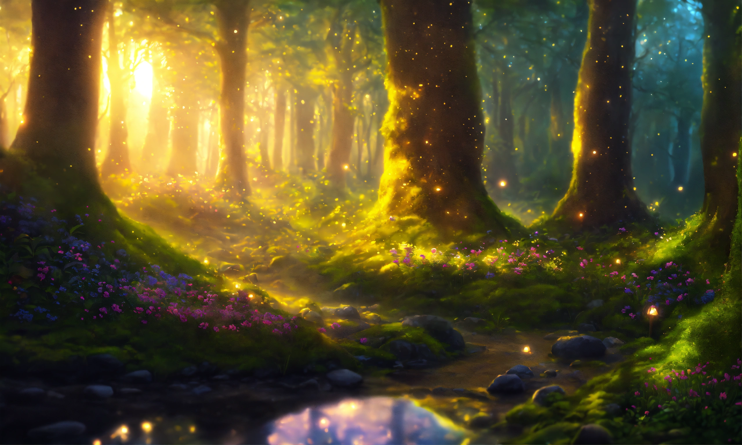 Lexica - Epic shot of a fairy forest in Ireland, ultra detailed, ultra ...