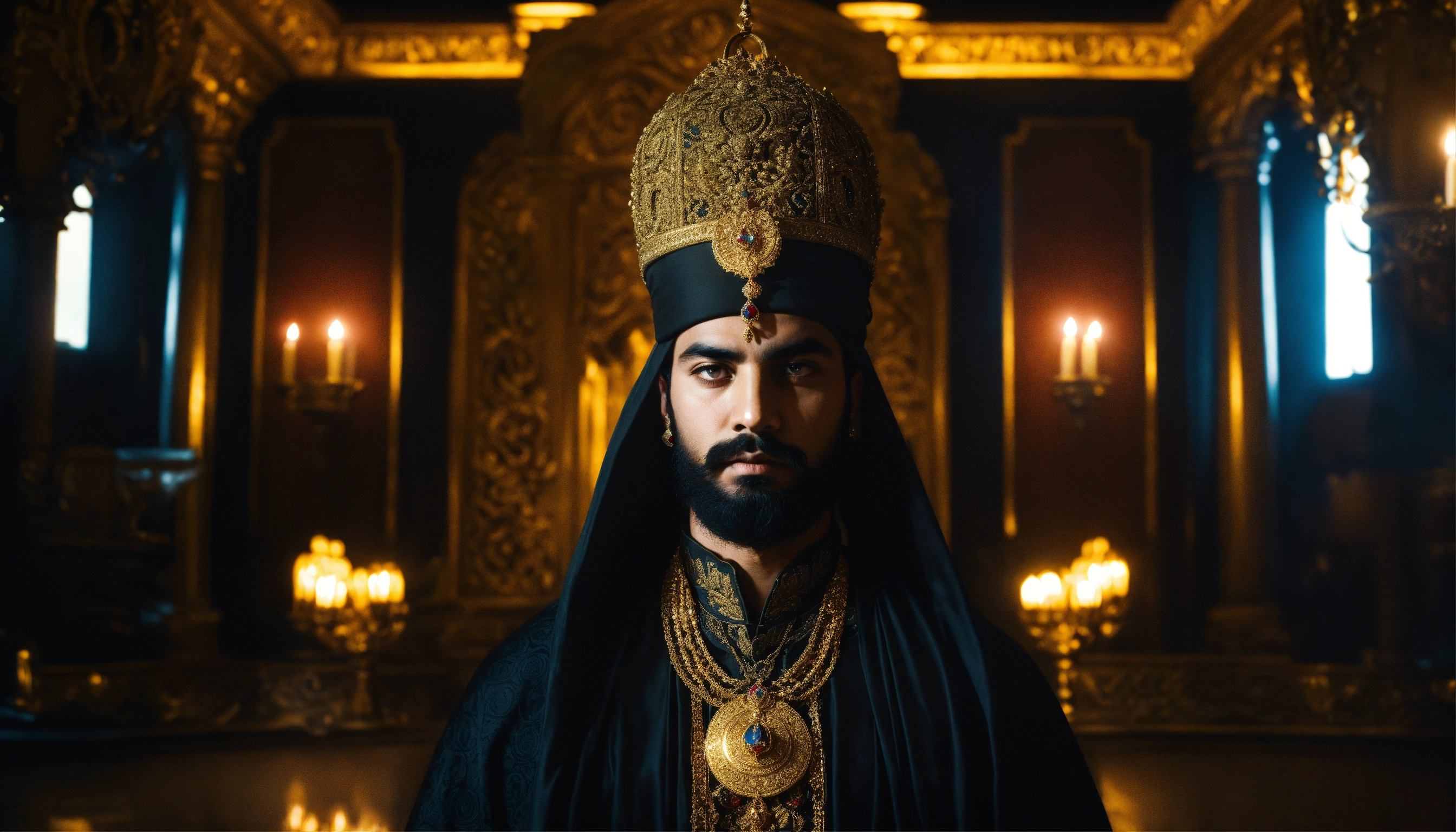Lexica - Dark, mysterious and dramatic portrait of a young handsome ...