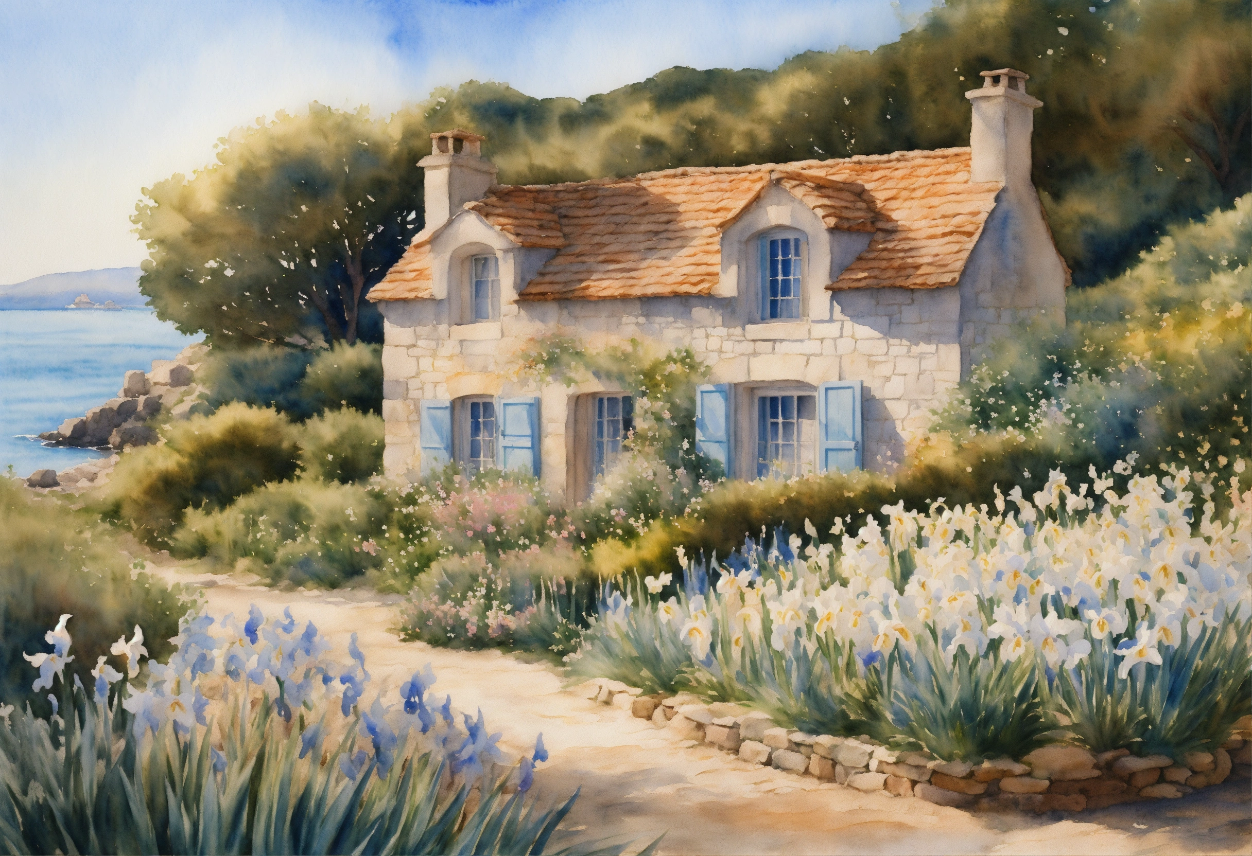 Lexica - Watercolour painting, pastel colours, warm light, intricate ...