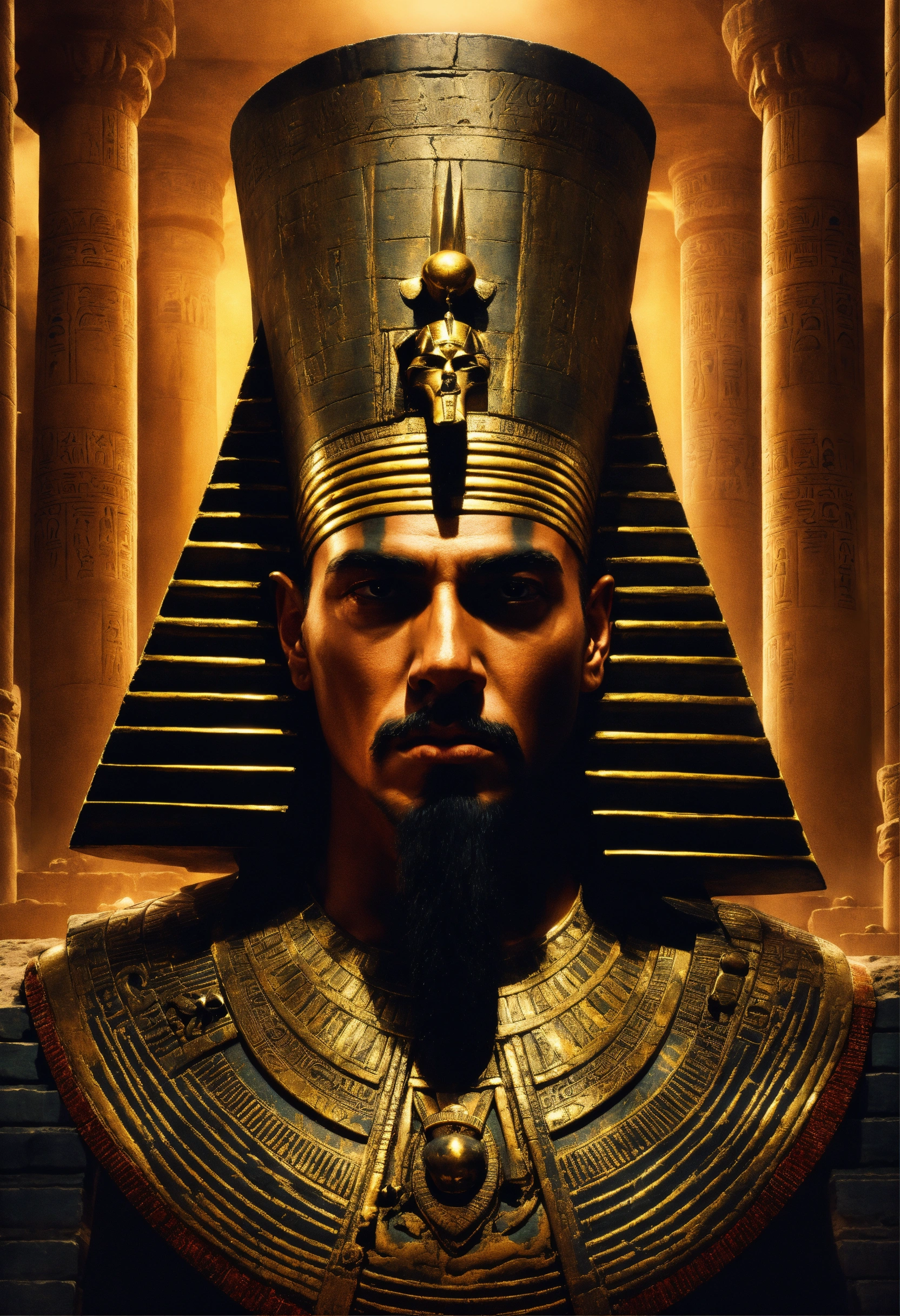 Lexica - Sinister Fantasy portrait of an evil ancient Egyptian ruler in ...