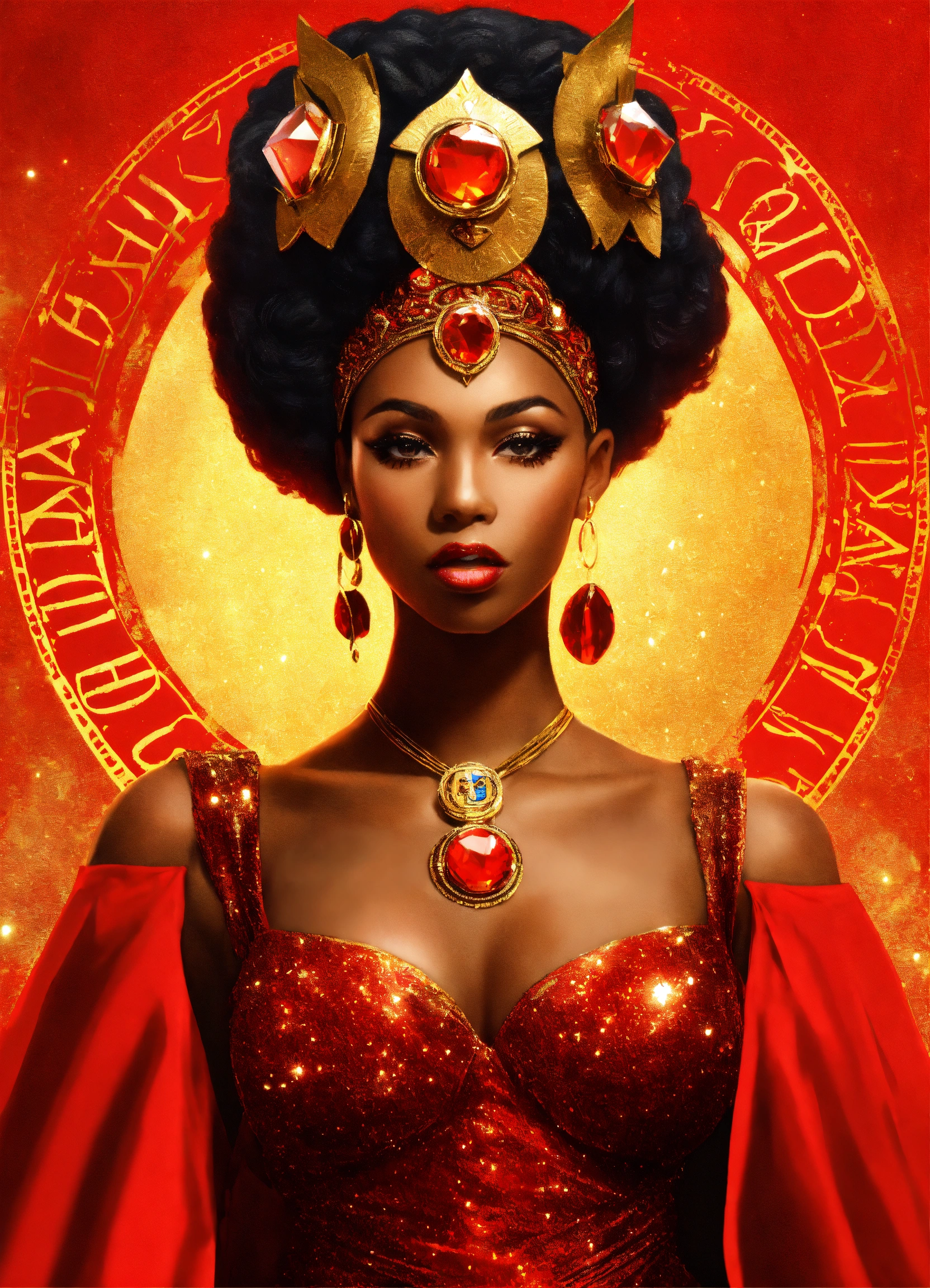 Lexica - Goddess Minerva black woman dressed as a delta phi delta queen ...