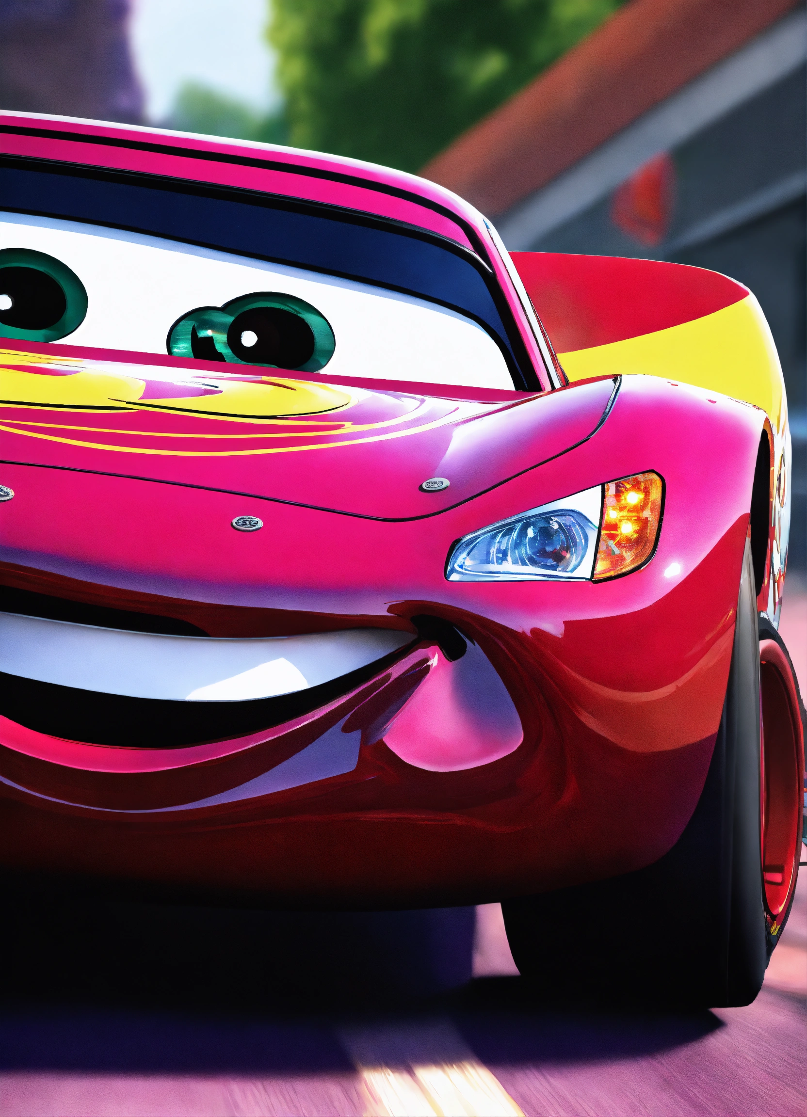 Purple lightning mcqueen car online