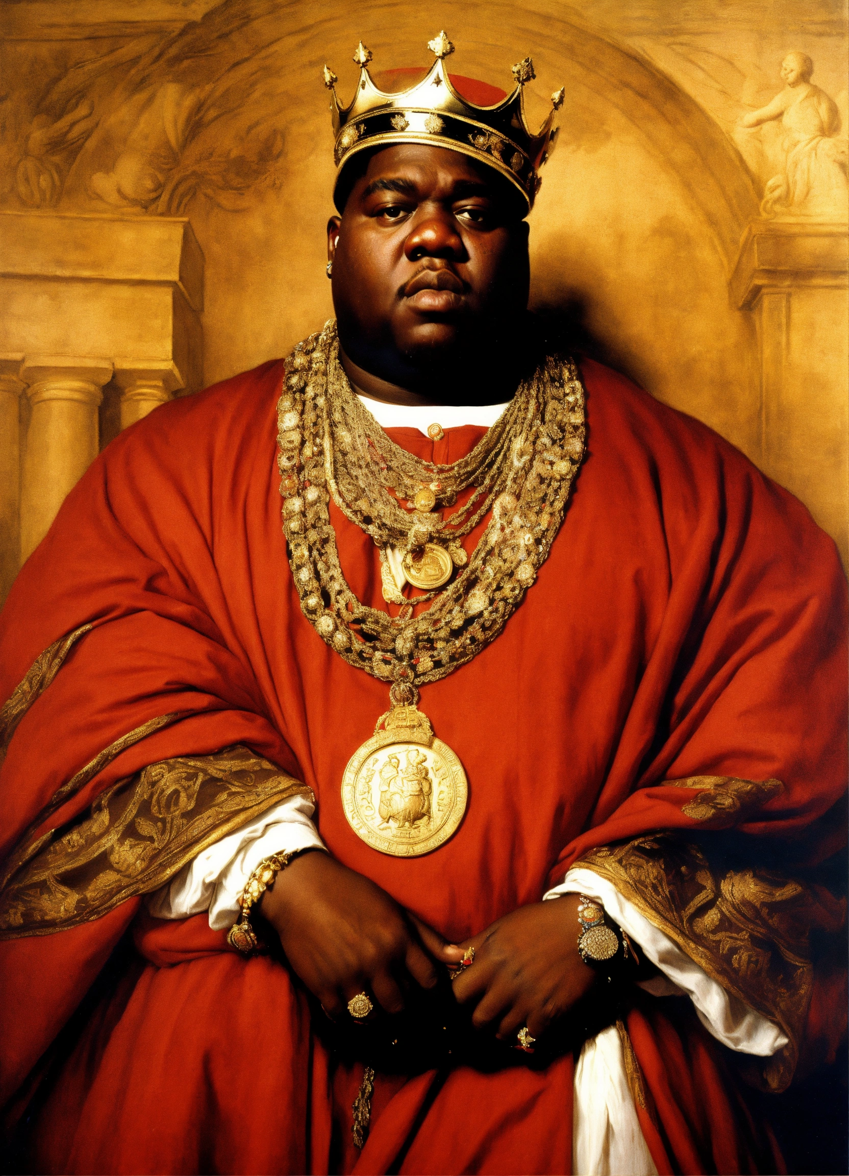 Lexica Notorious BIG Wearing Royal Roman Attire Portraying Pompey The 