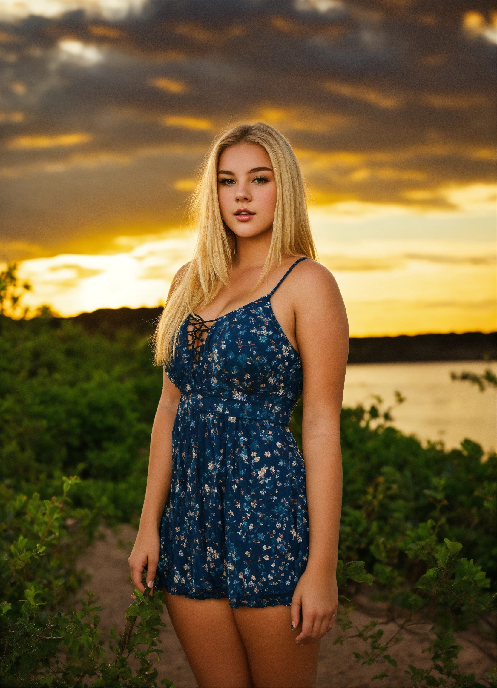 Lexica White Girl 18 Years Old Voluptuous Figure Pretty Blond Popular Confident And Outgoing 7961