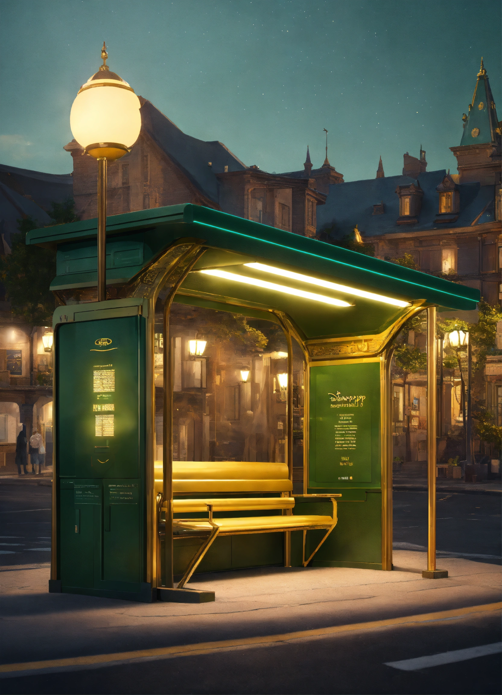 Lexica - Small architectural form in the form of a bus stop in the town ...