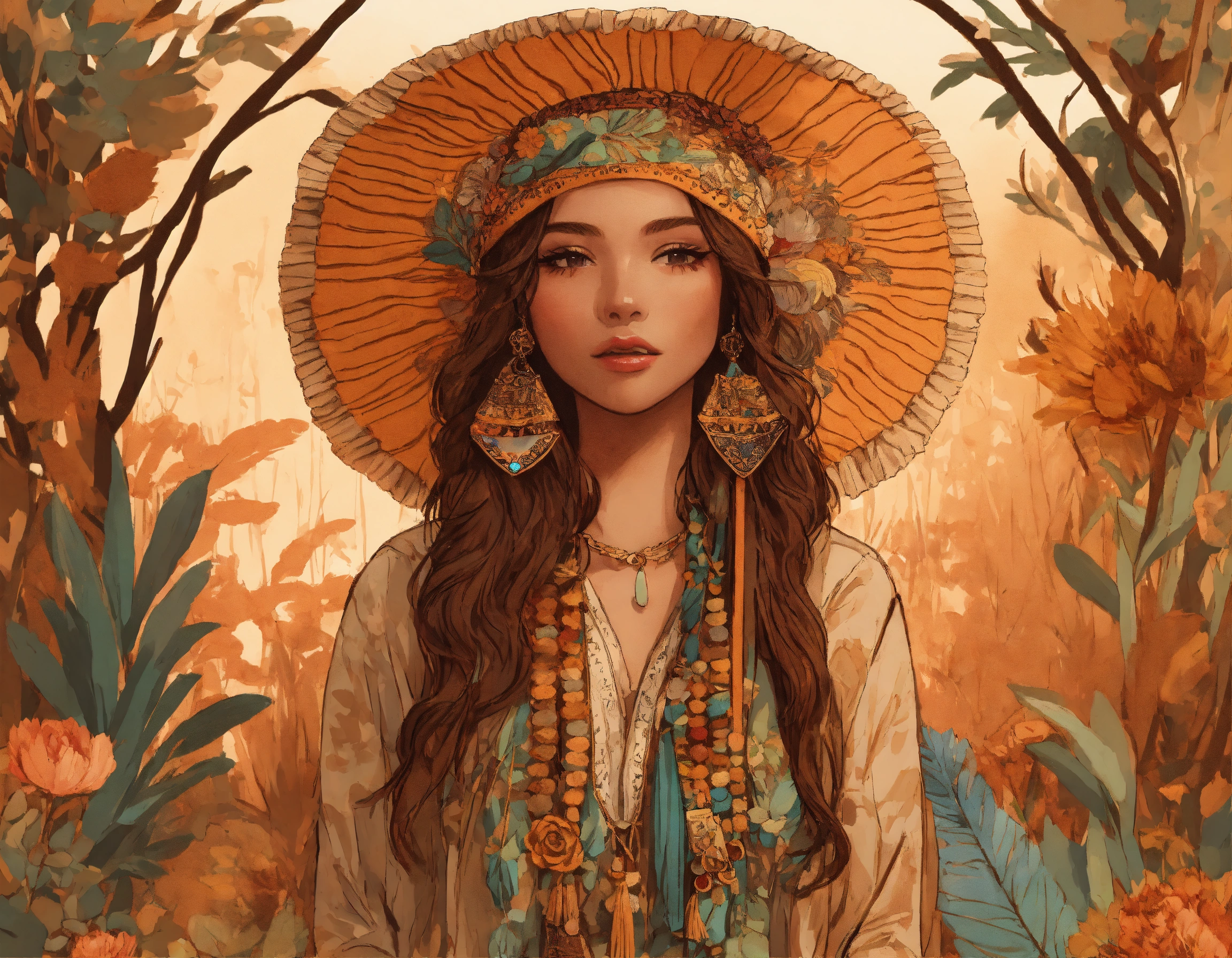 Lexica - Illustration of INSPIRE FABLES boho style