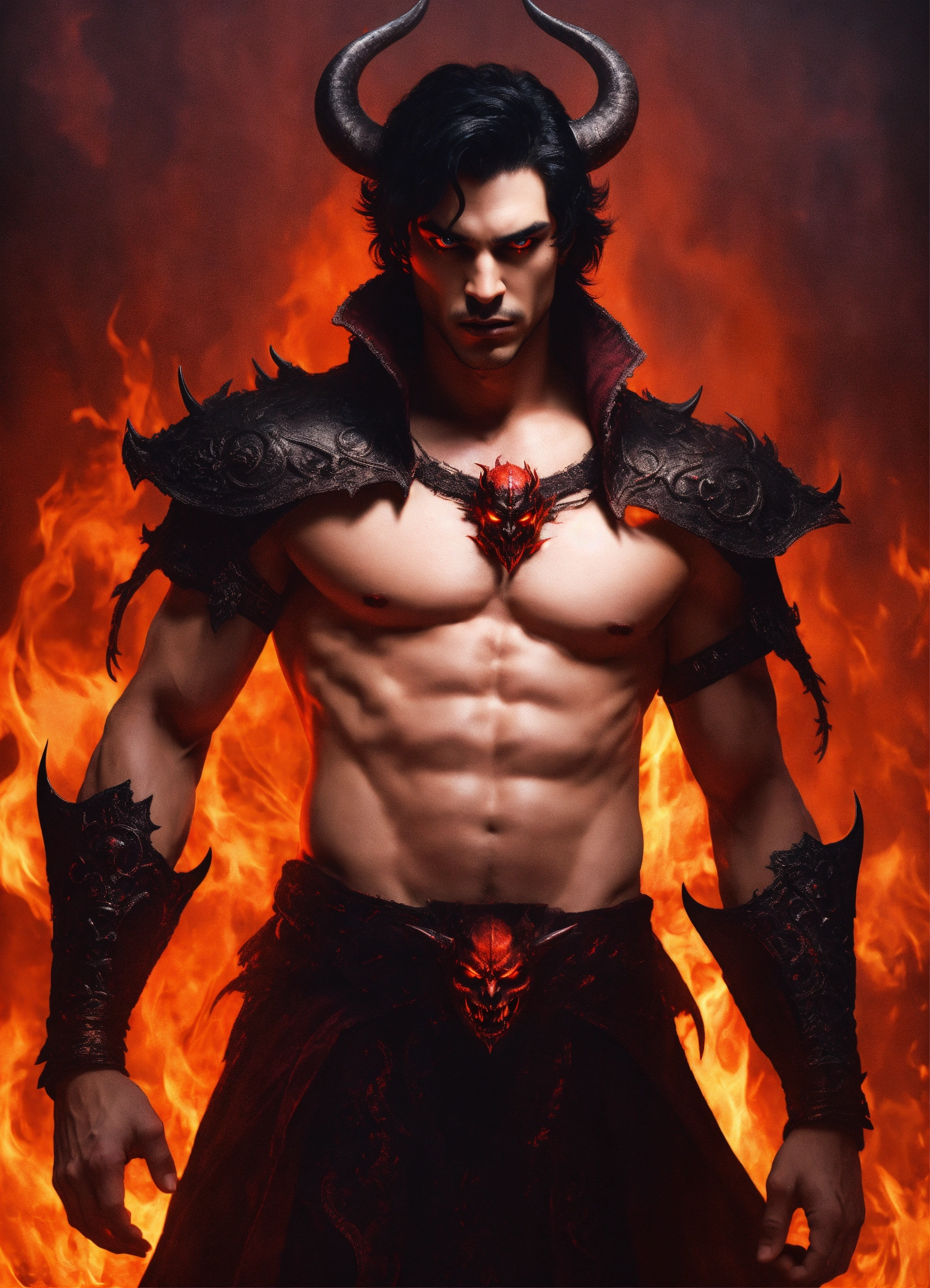 Lexica - Prince of hell, demon, male, Apollyon, human form, attractive ...