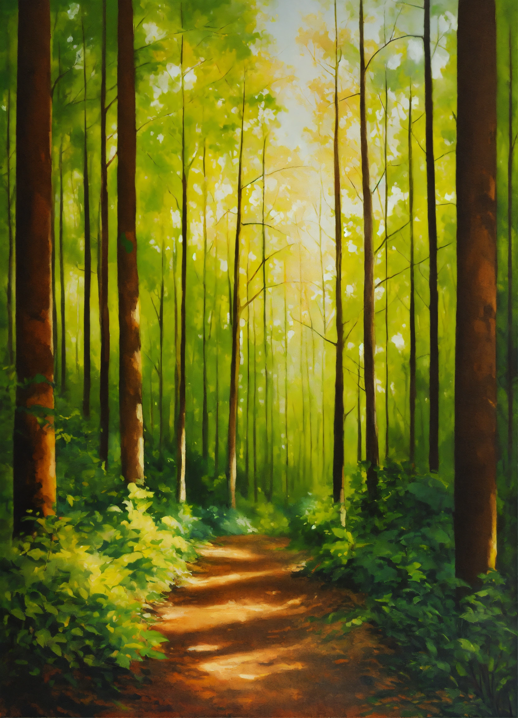 Lexica - Painting of a forest